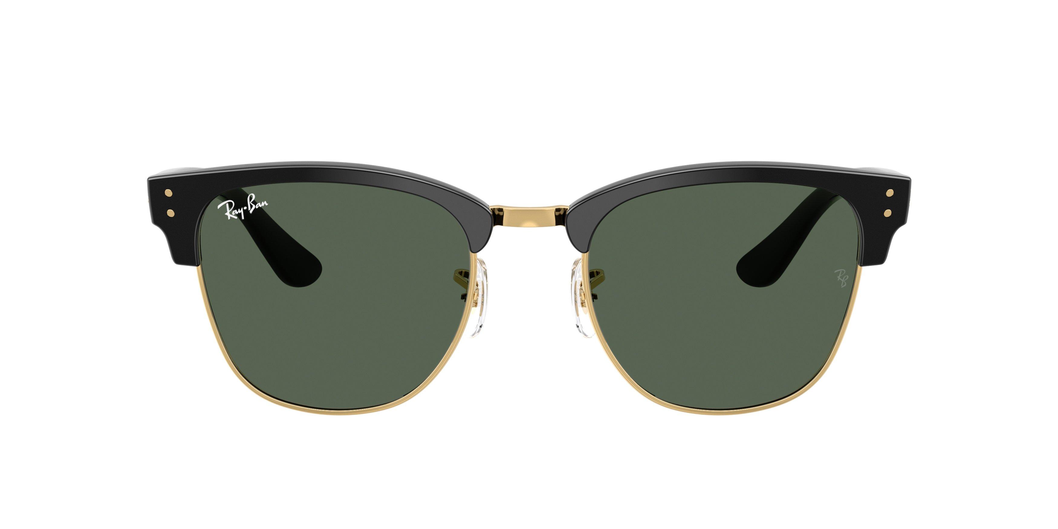 Ray-Ban Clubmaster Reverse Sunglasses - BLACK/GREEN Thumbnail View 2