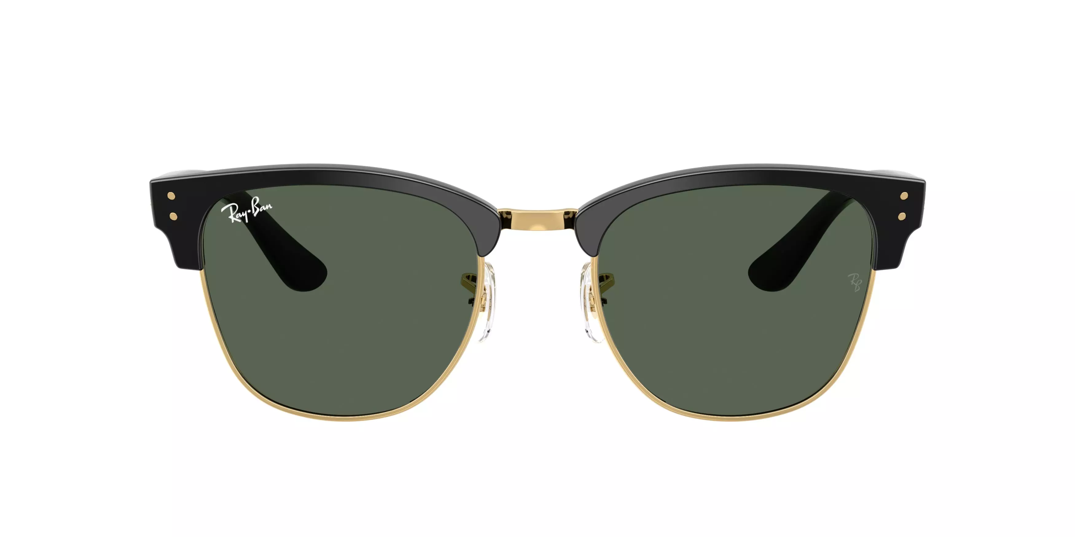 Ray-Ban Clubmaster Reverse Sunglasses - BLACK/GREEN