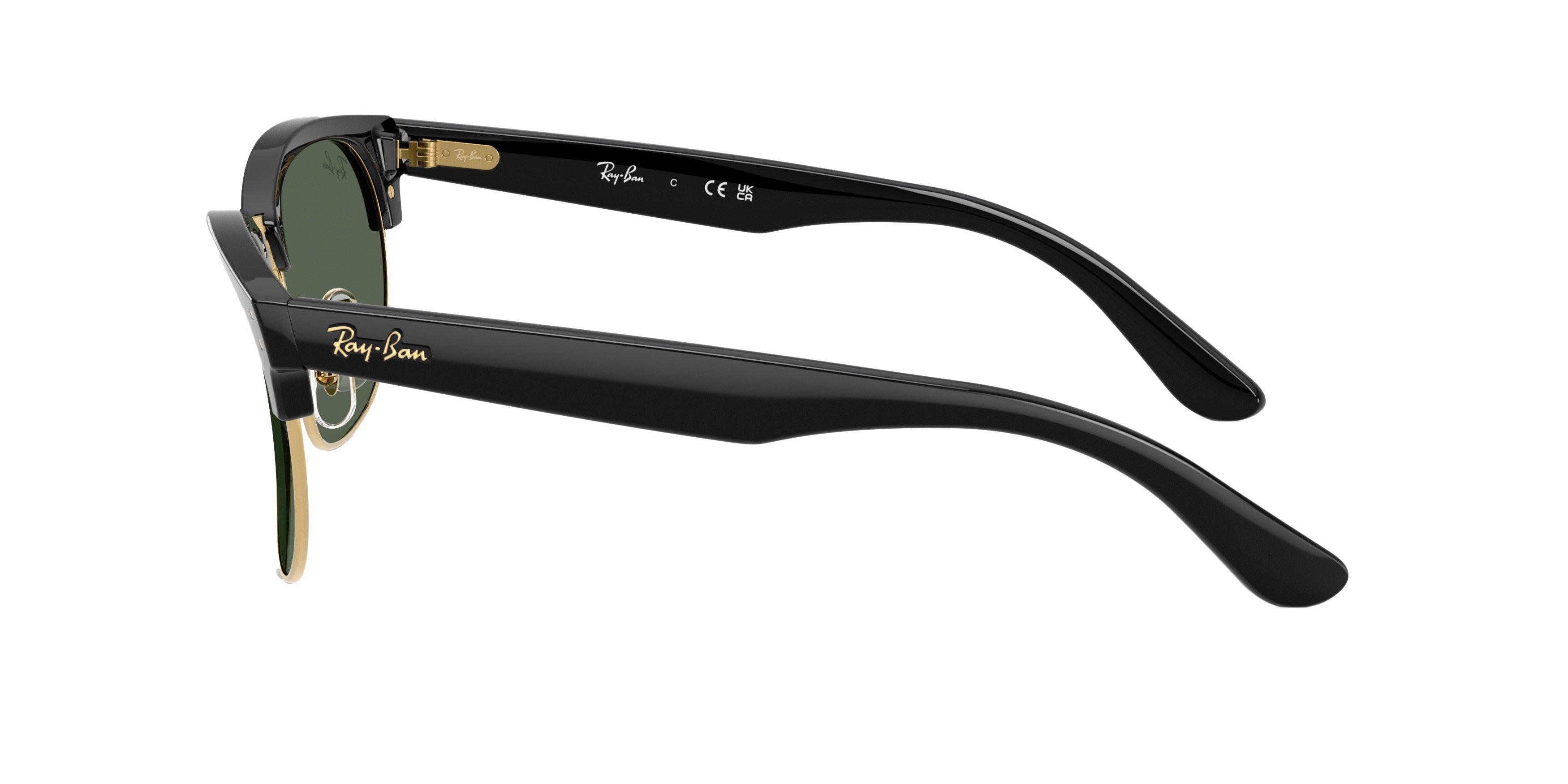 Ray-Ban Clubmaster Reverse Sunglasses - BLACK/GREEN Thumbnail View 4