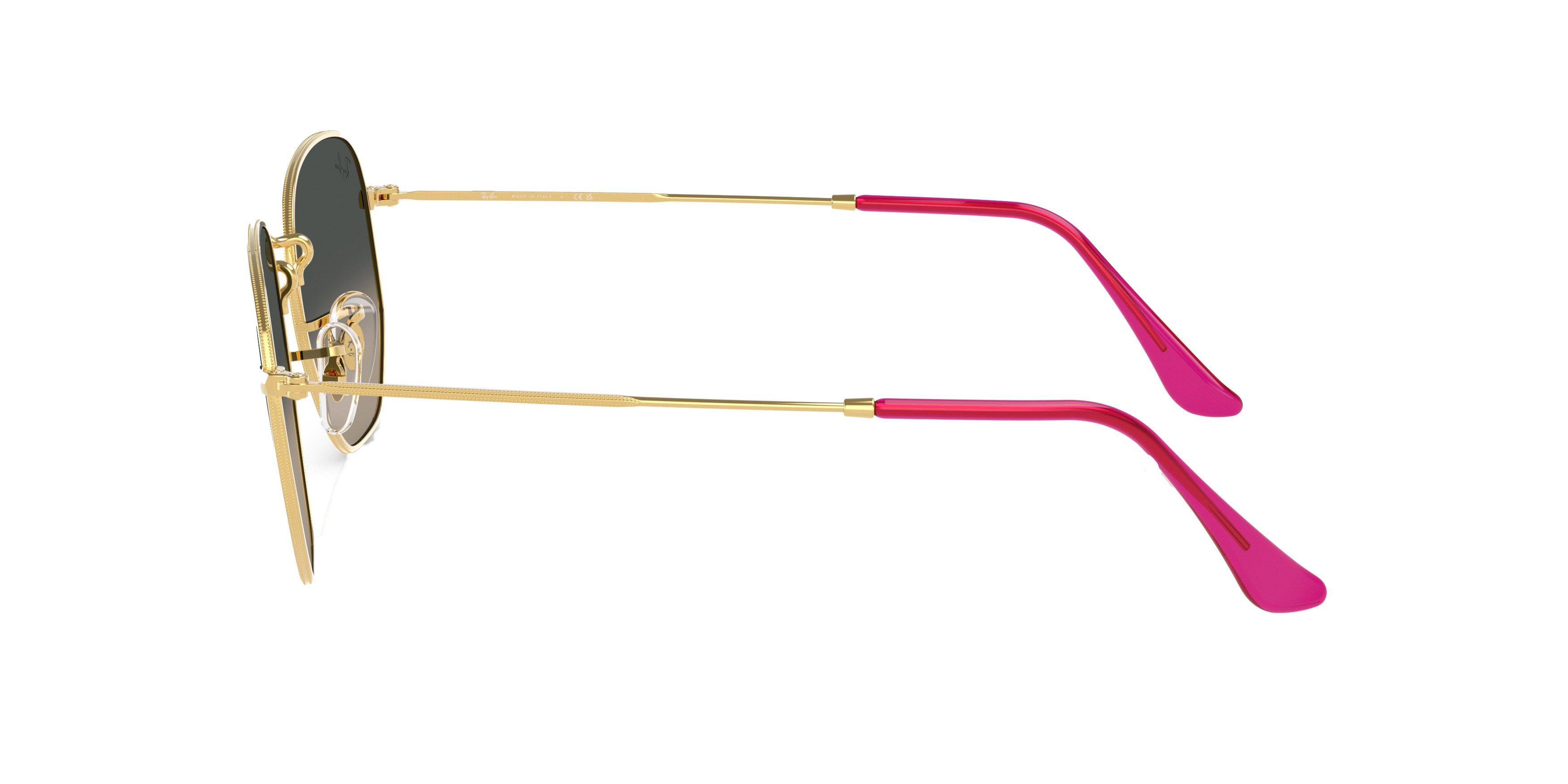 Ray-Ban Hexagonal Flat Sunglasses - GREEN Thumbnail View 4