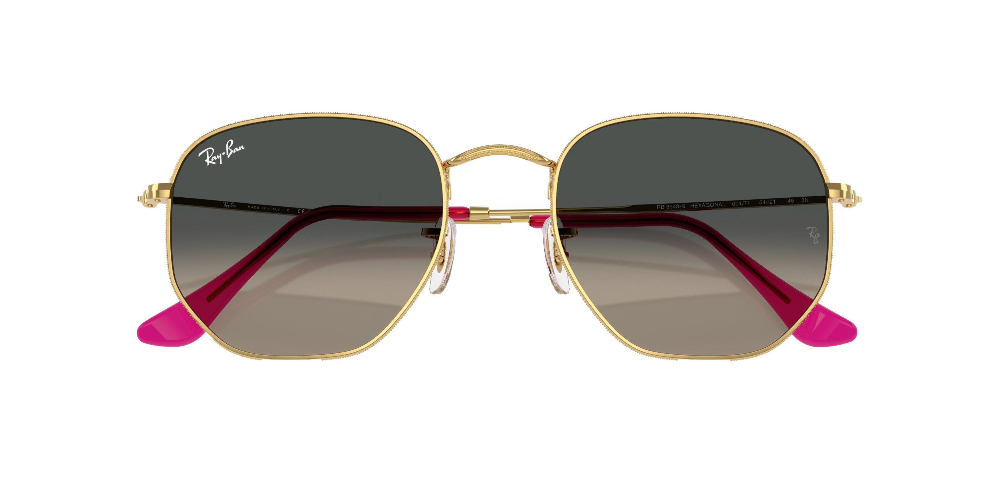 Ray-Ban Hexagonal Flat Sunglasses - GREEN Thumbnail View 6