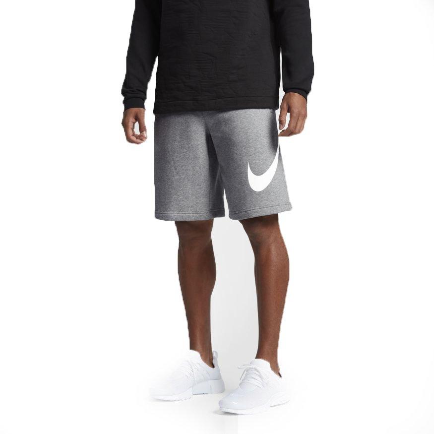 Nike Men's Club Fleece Shorts-Grey 