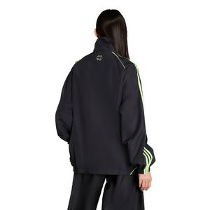 adidas Women's Teamgeist Adicolor Oversized Woven Track Top -Black/Green