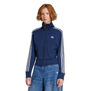 adidas Originals Women's Firebird Adicolor Knit Track Top -Navy/White