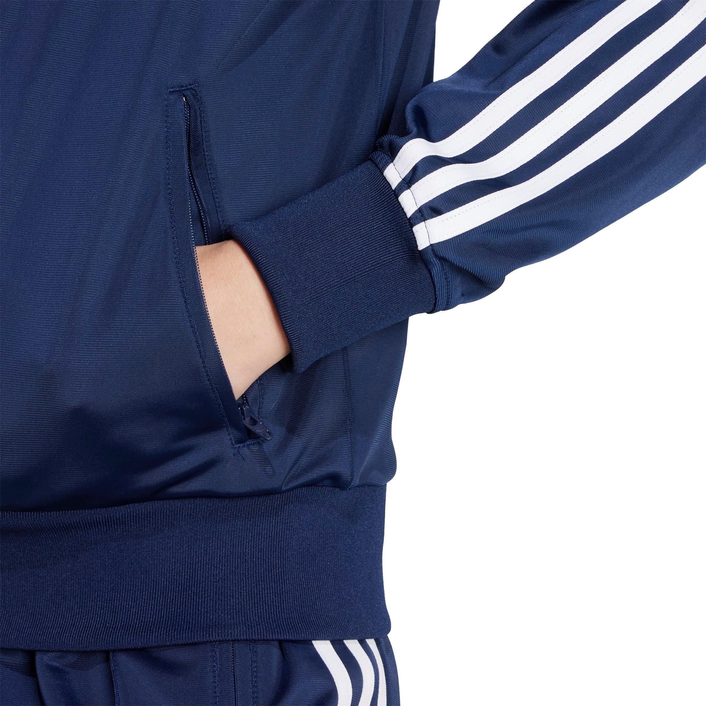 adidas Originals Women's Adicolor Classic Firebird Loose Track Top - Navy/White - NAVY/WHITE Thumbnail View 4