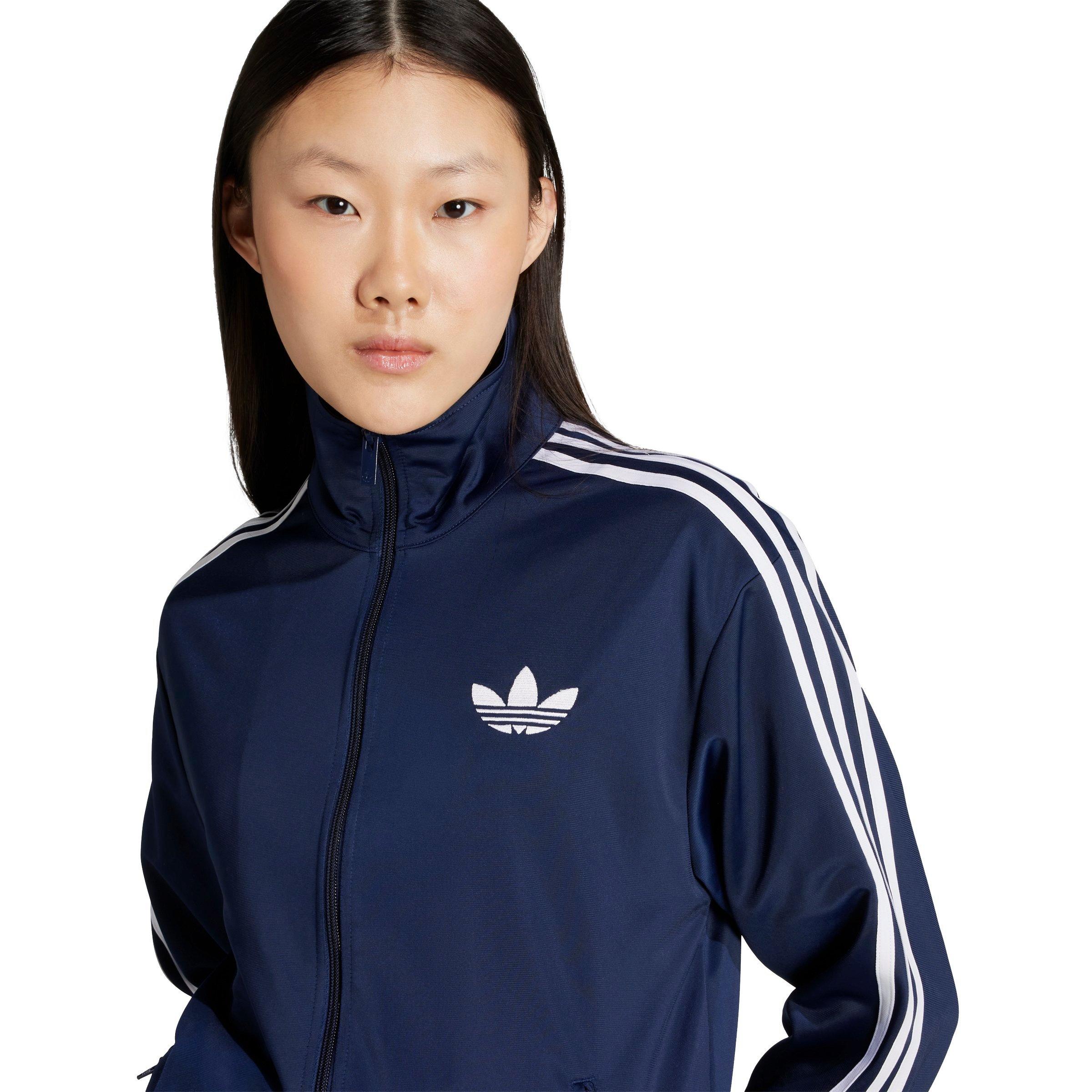 adidas Originals Women's Adicolor Classic Firebird Loose Track Top - Navy/White - NAVY/WHITE Thumbnail View 3