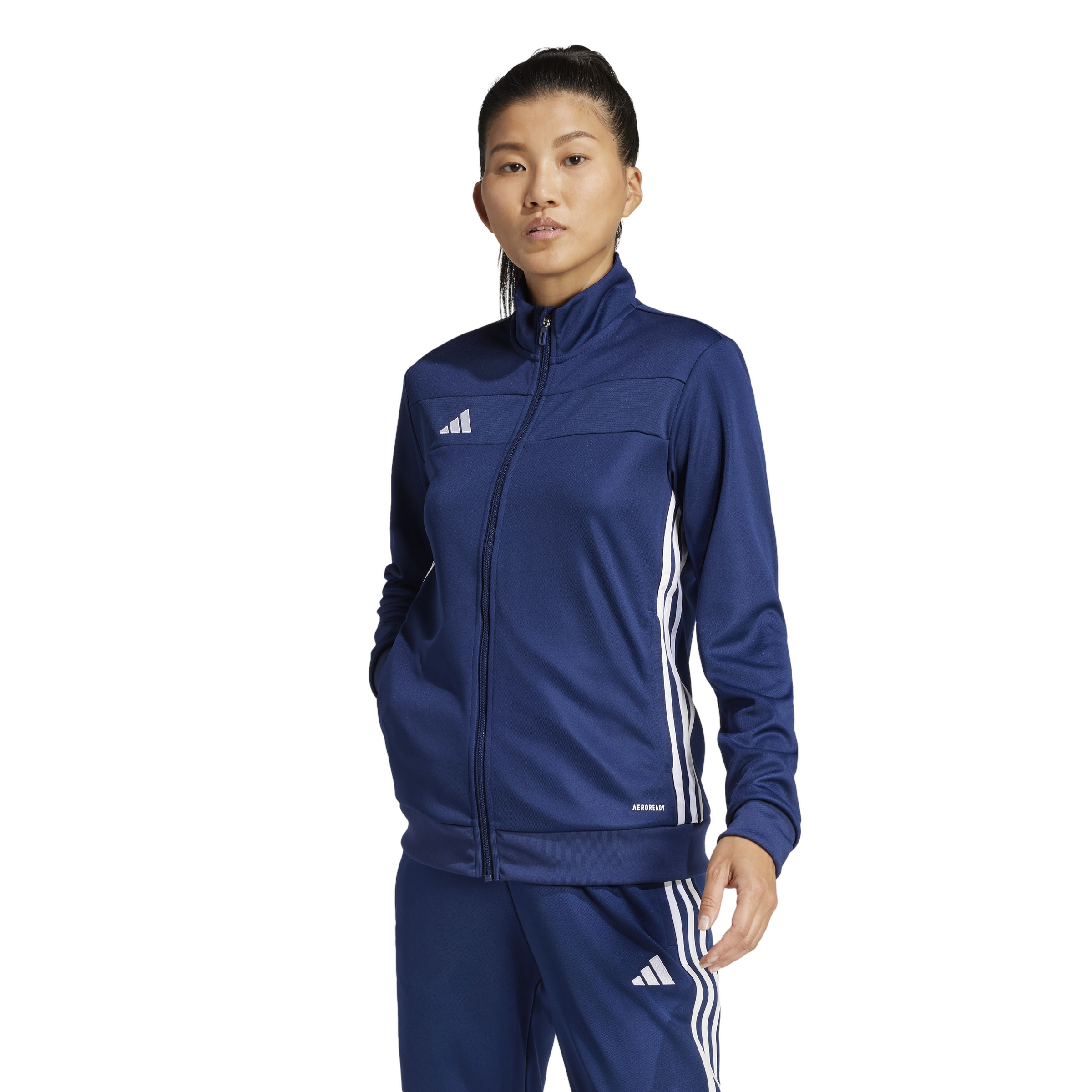 adidas Women's Tiro 25 Essentials Training Track Top -Navy/White - NAVY/WHITE Thumbnail View 1