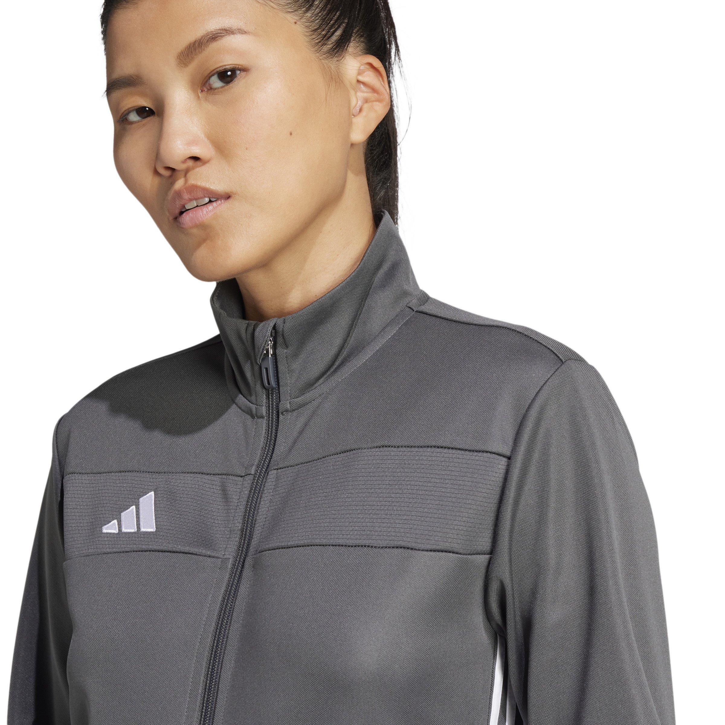 adidas Women's Tiro 25 Essentials Training Track Top - Grey/White - GREY/WHITE Thumbnail View 3