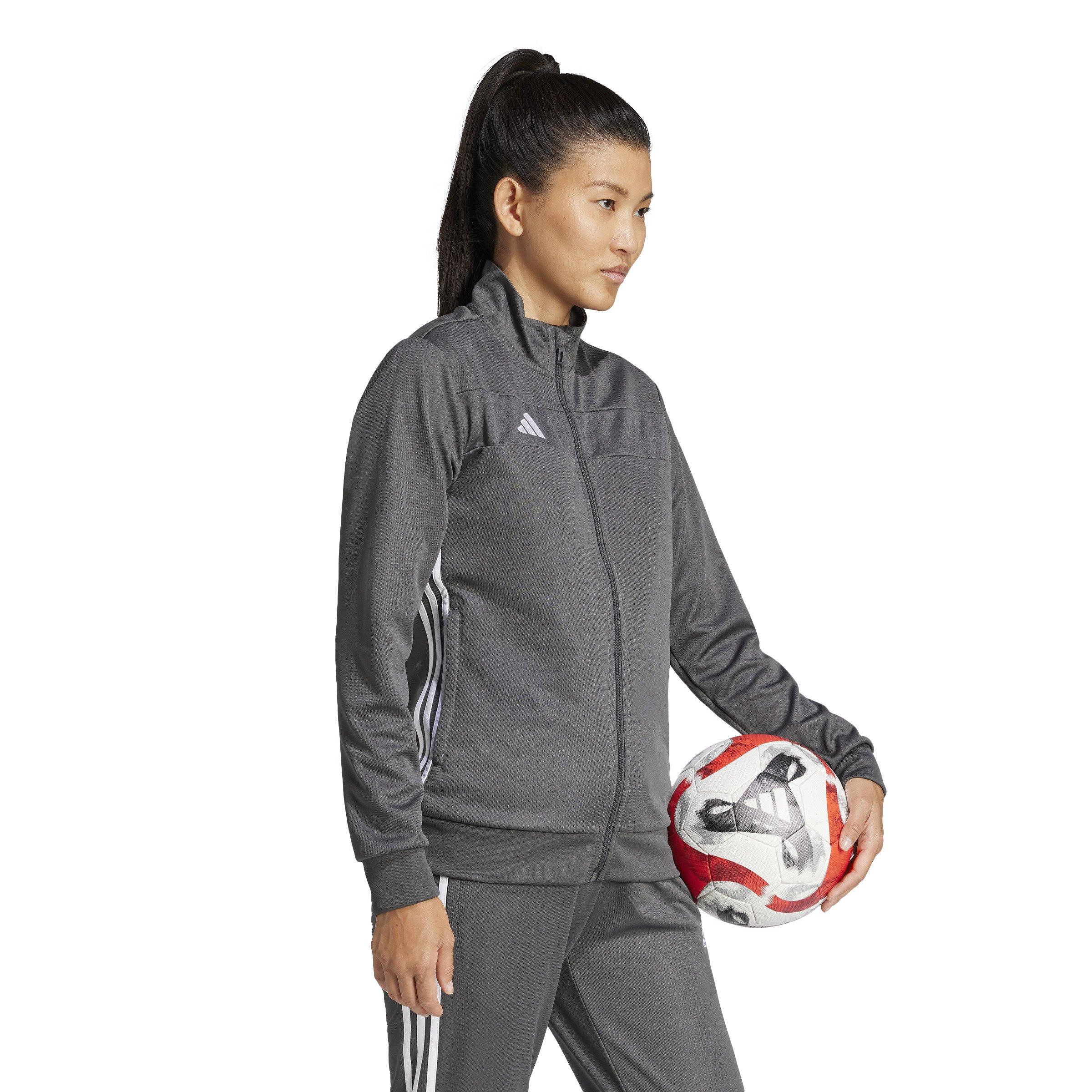 adidas Women's Tiro 25 Essentials Training Track Top -Grey/White - GREY/WHITE Thumbnail View 5