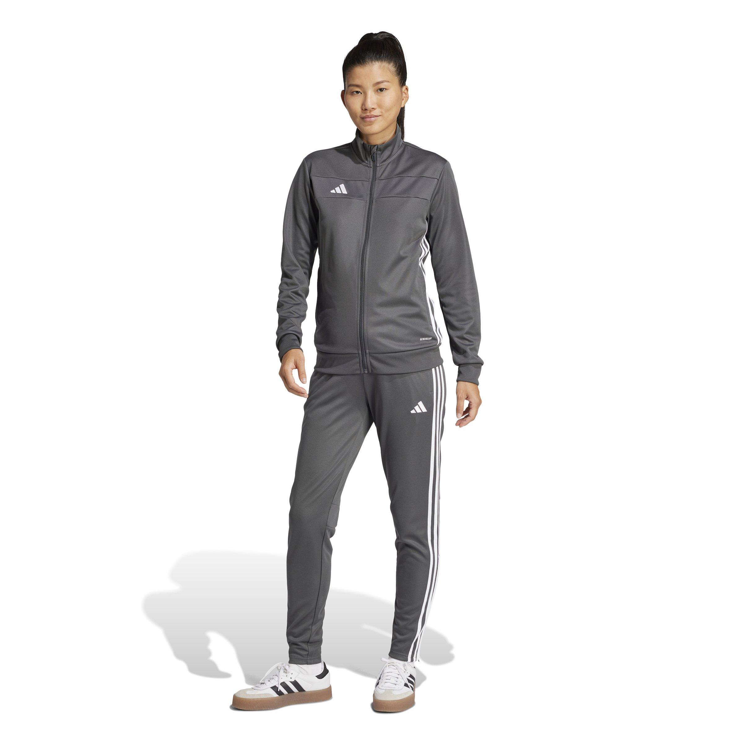adidas Women's Tiro 25 Essentials Training Track Top -Grey/White - GREY/WHITE Thumbnail View 6