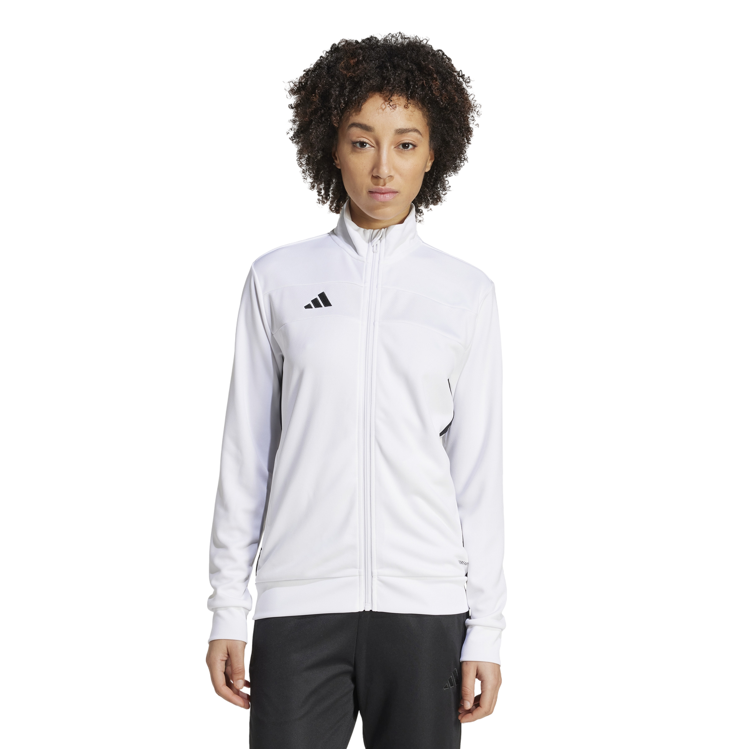adidas Women's Tiro 25 Essentials Training Track Top - White/Black - WHITE/BLACK Thumbnail View 1