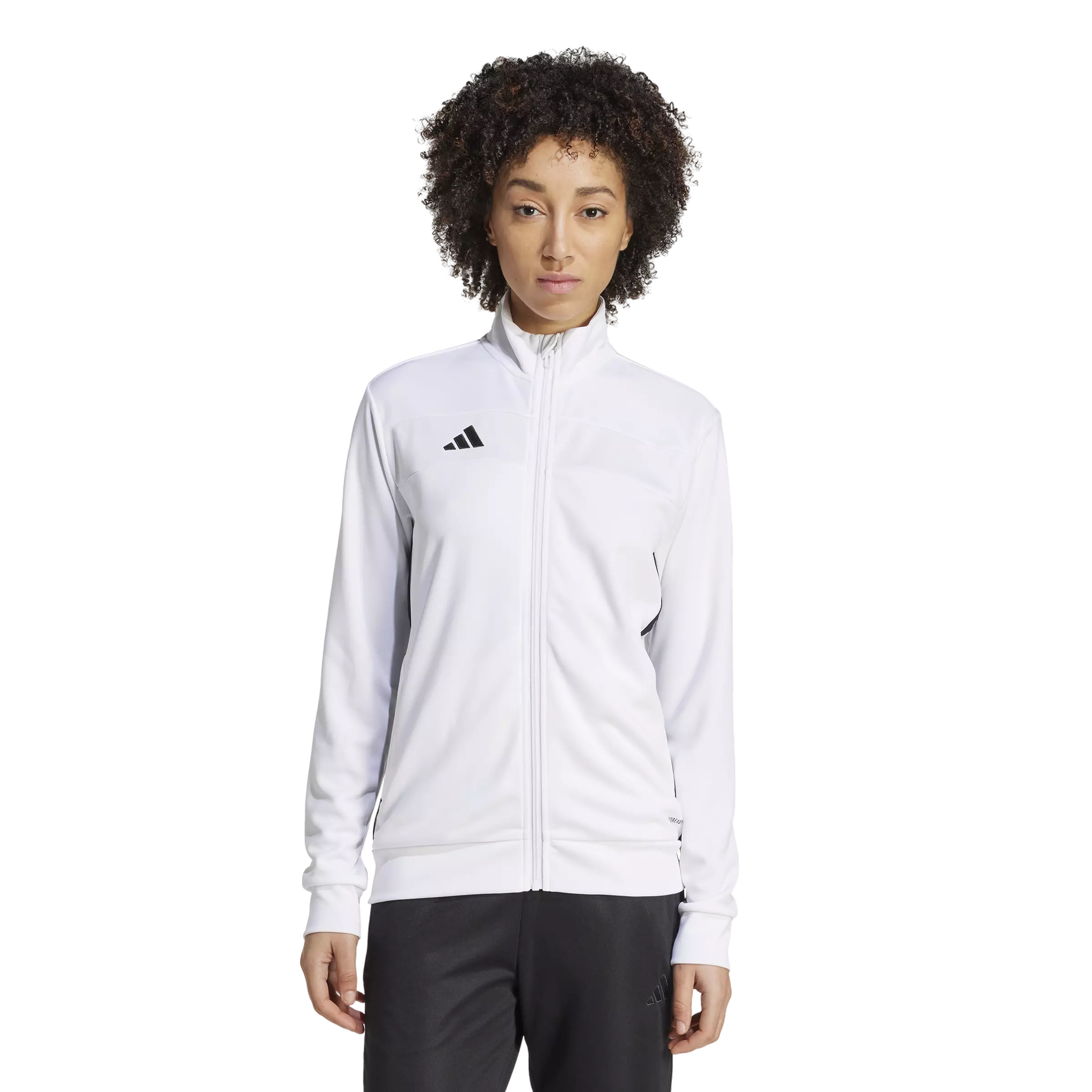 adidas Women's Tiro 25 Essentials Training Track Top -White/Black - WHITE/BLACK