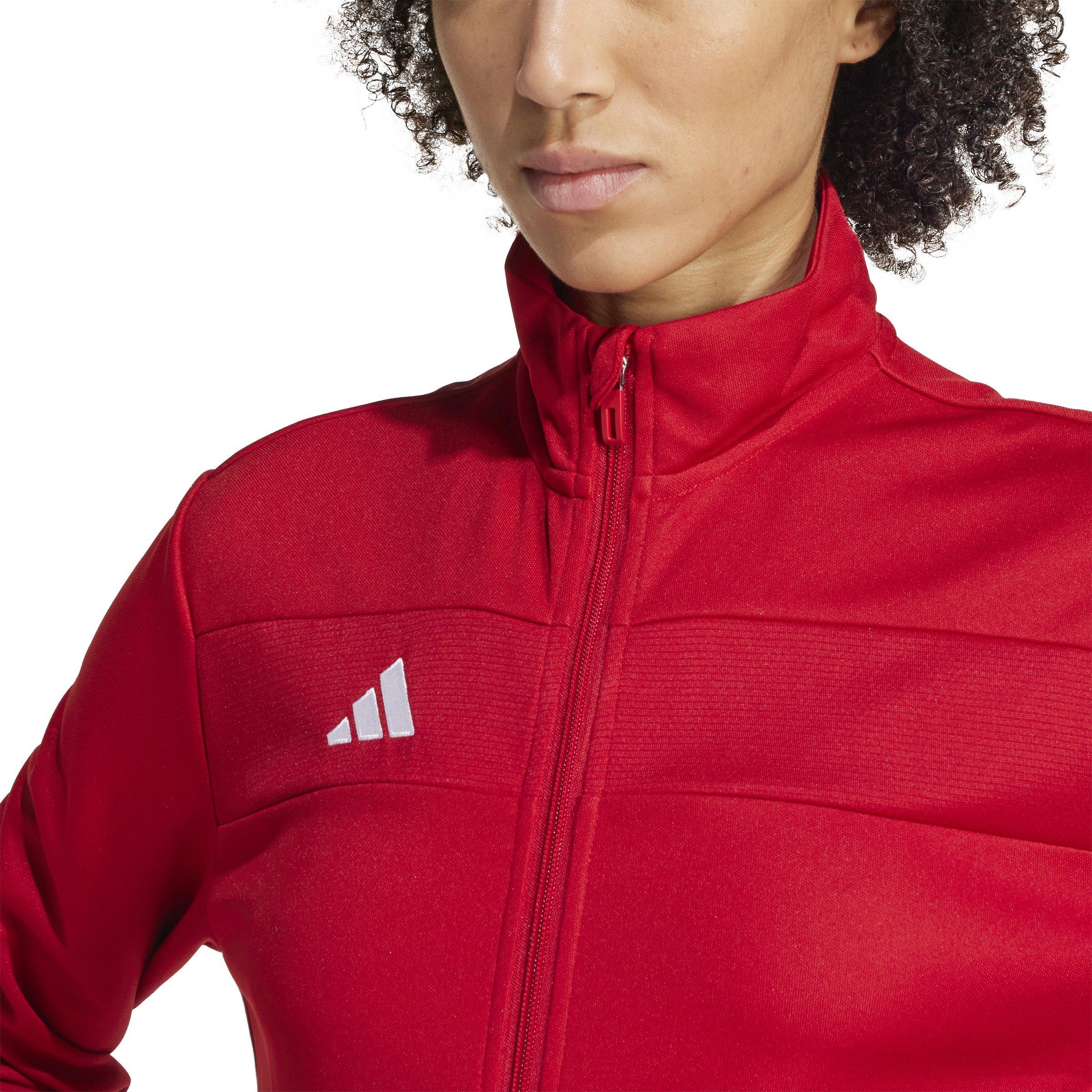adidas Women's Tiro 25 Essentials Training Track Top -Red/White - RED/WHITE Thumbnail View 3