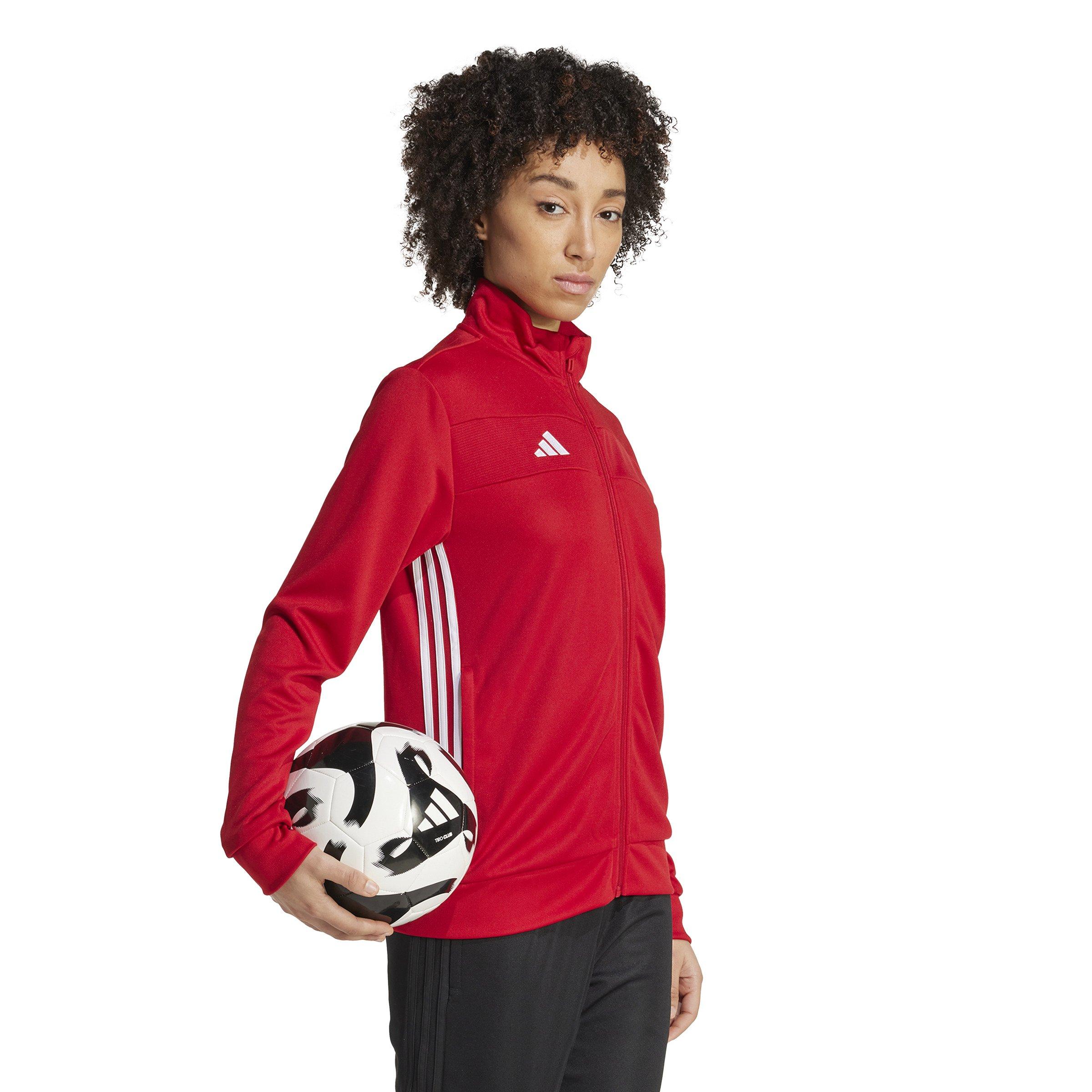 adidas Women's Tiro 25 Essentials Training Track Top -Red/White - RED/WHITE Thumbnail View 5