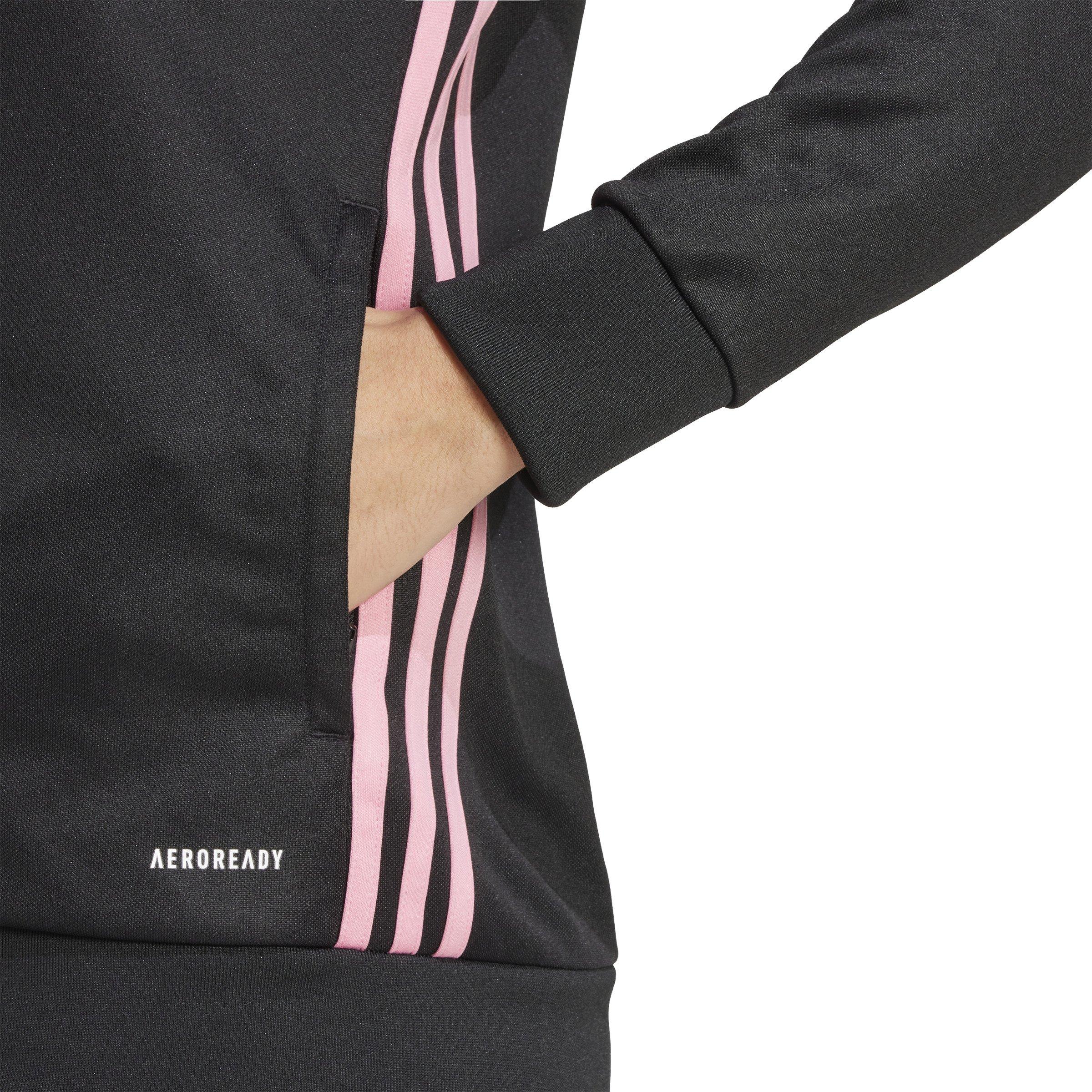 adidas Women's Tiro 25 Essentials Training Track Top -Black/Pink - BLACK/PINK Thumbnail View 4