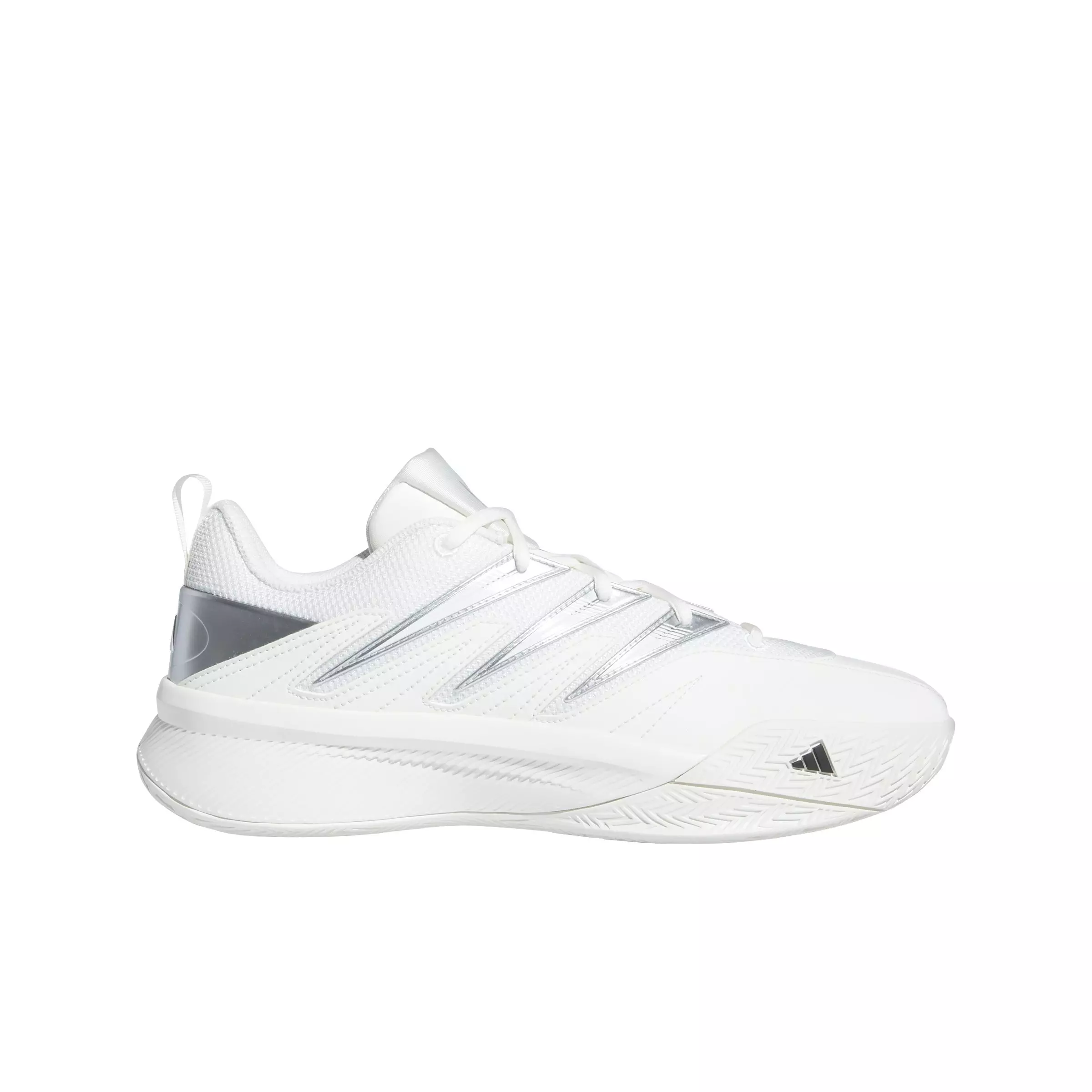 adidas Dame Certified 3 Low Trainer "Core White/Core Black/Silver Metallic" Men's Basketball Shoe - WHITE/BLACK/SILVER