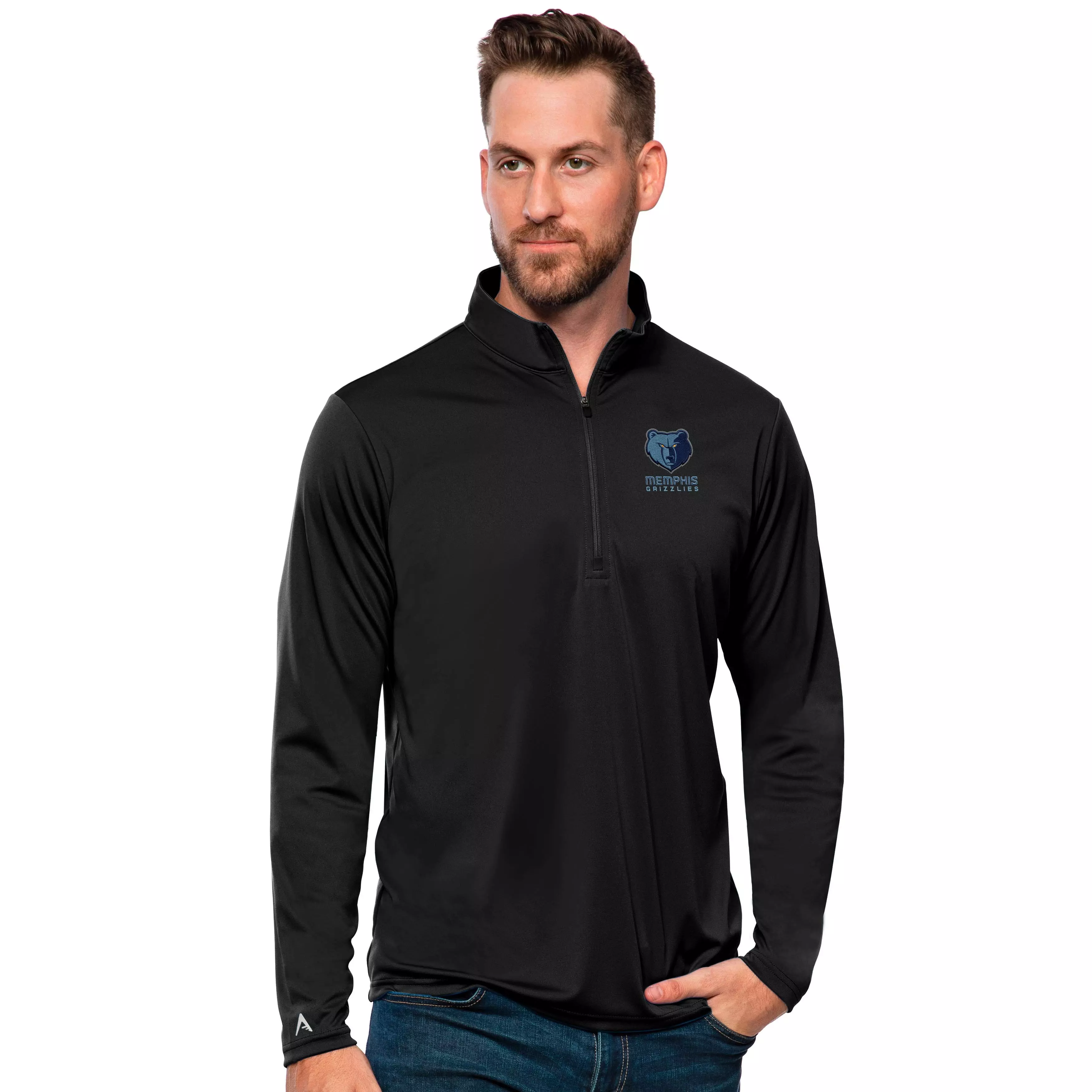Antigua Men's Memphis Grizzlies Tribute Pullover - BLACK