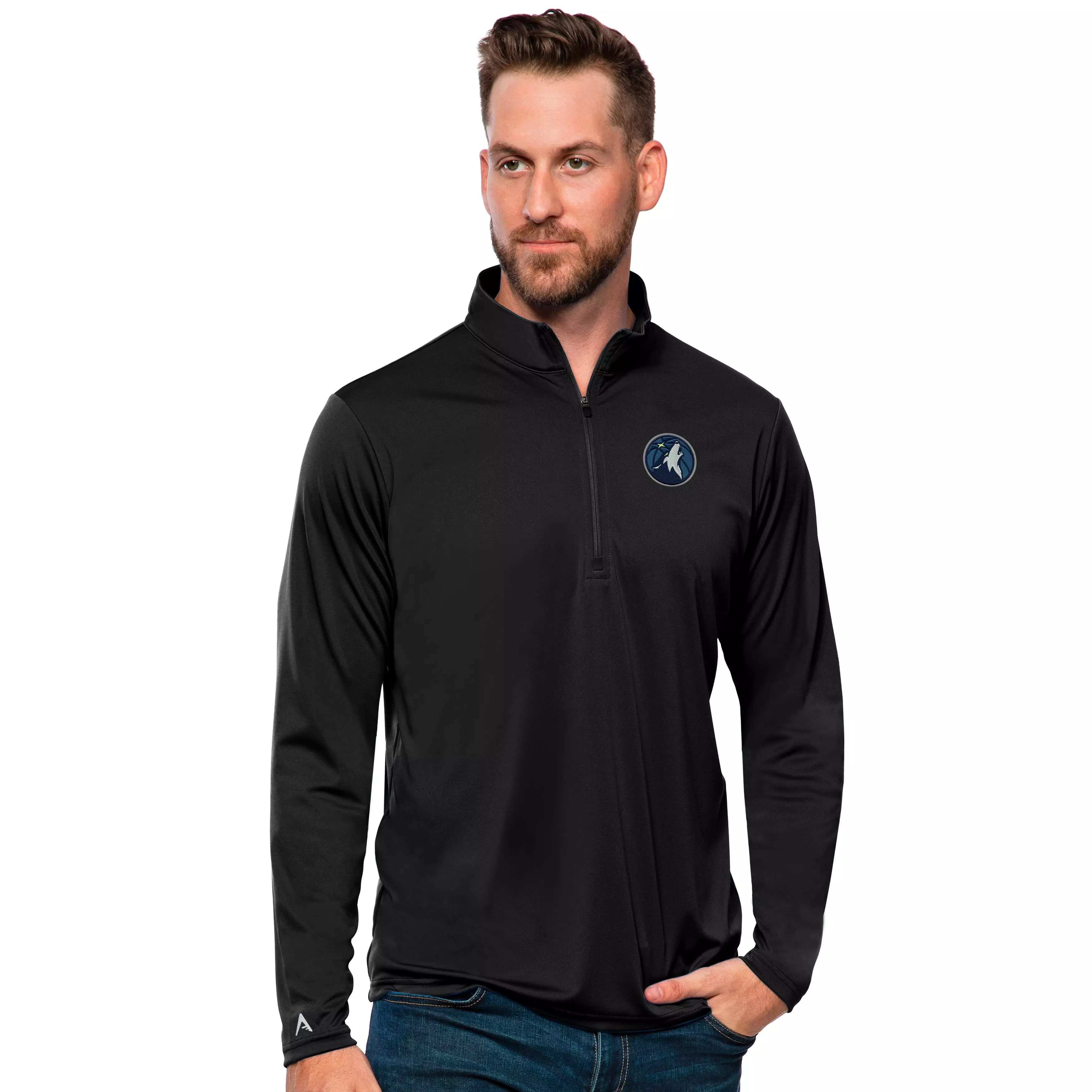Antigua Men's Minnesota Timberwolves Tribute Pullover - BLACK