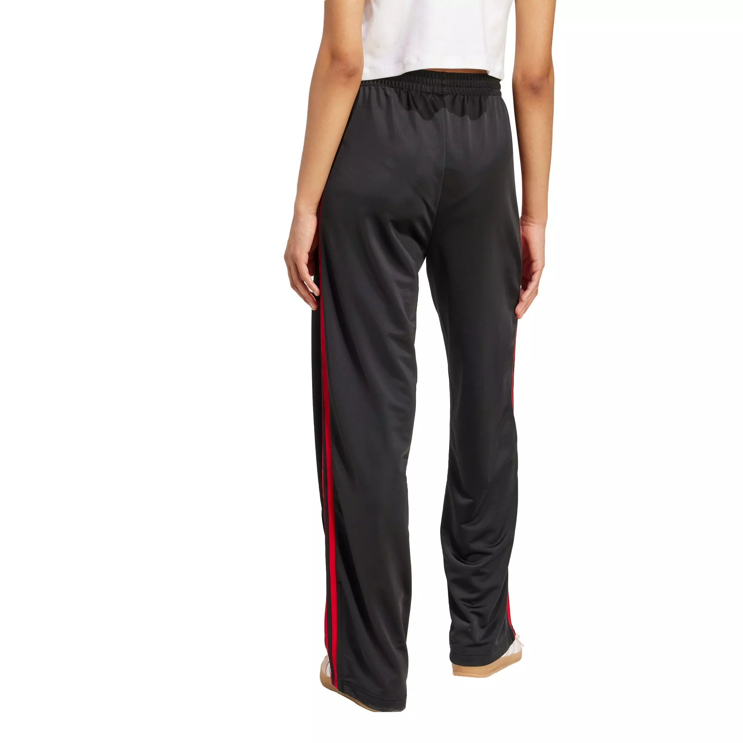 adidas Originals Women's Adicolor Classic Firebird Loose Track Tracksuit Bottoms -Black/Red - BLACK/RED