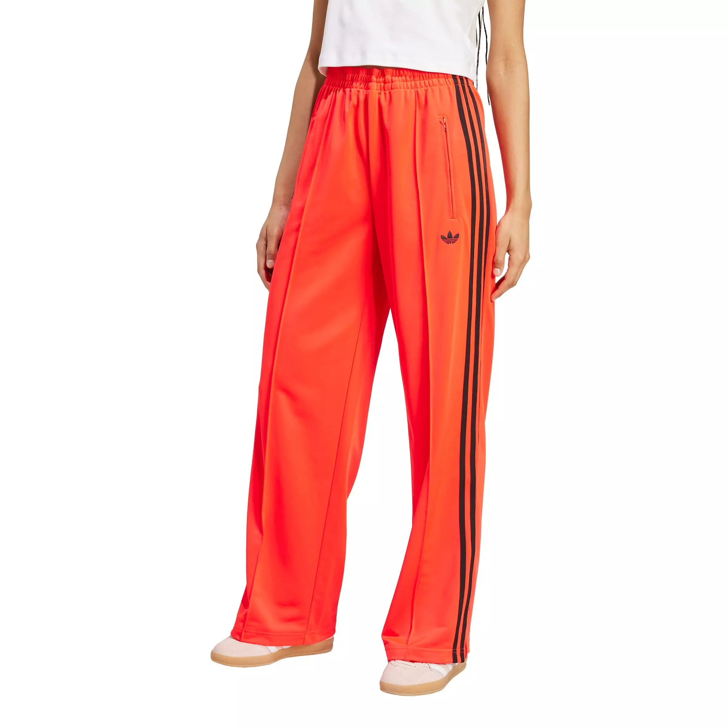 adidas Originals Women's Adicolor Classic Firebird Loose Track Tracksuit Bottoms - Red/Black - RED/BLACK