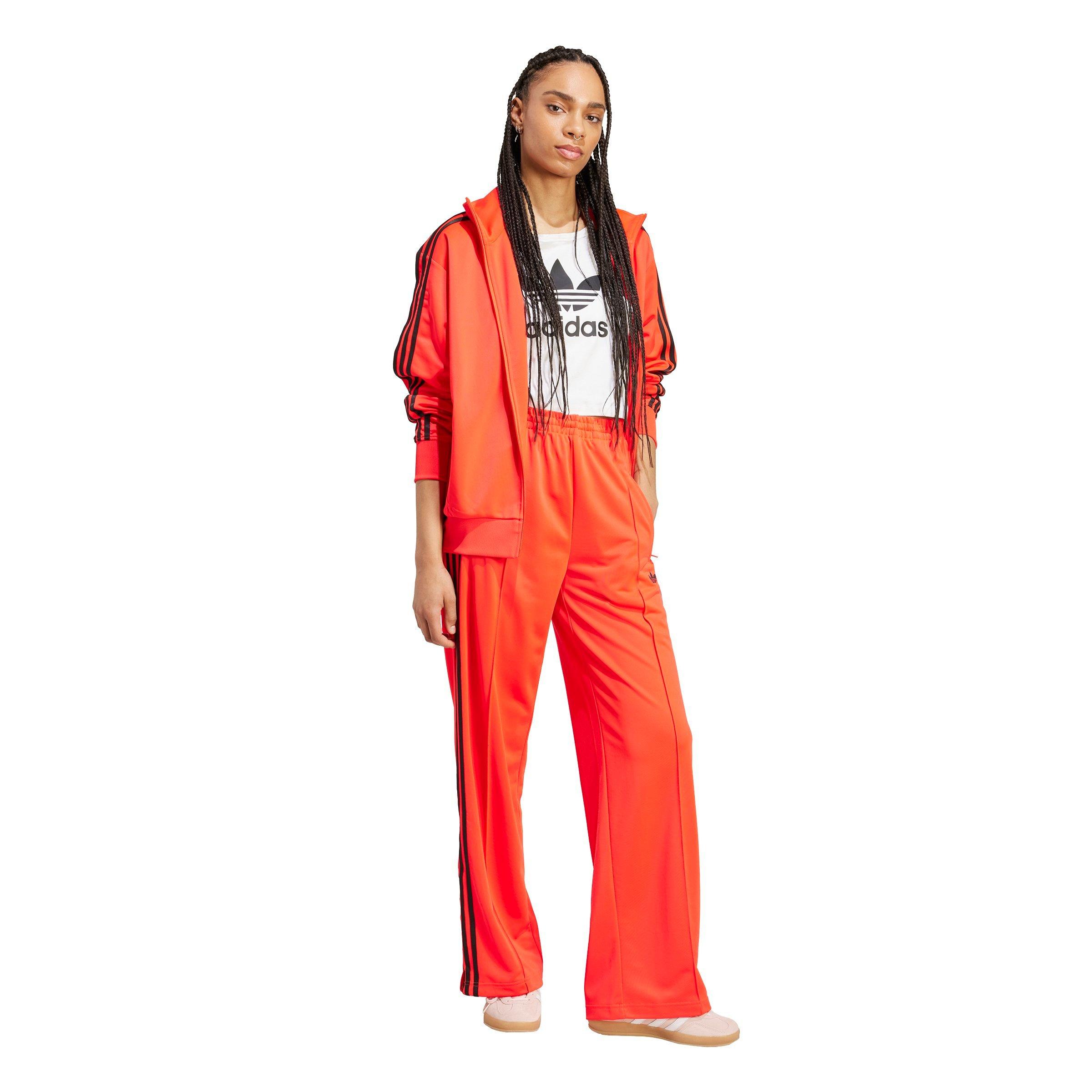adidas Originals Women's Adicolor Classic Firebird Loose Track Tracksuit Bottoms - Red/Black - RED/BLACK Thumbnail View 5