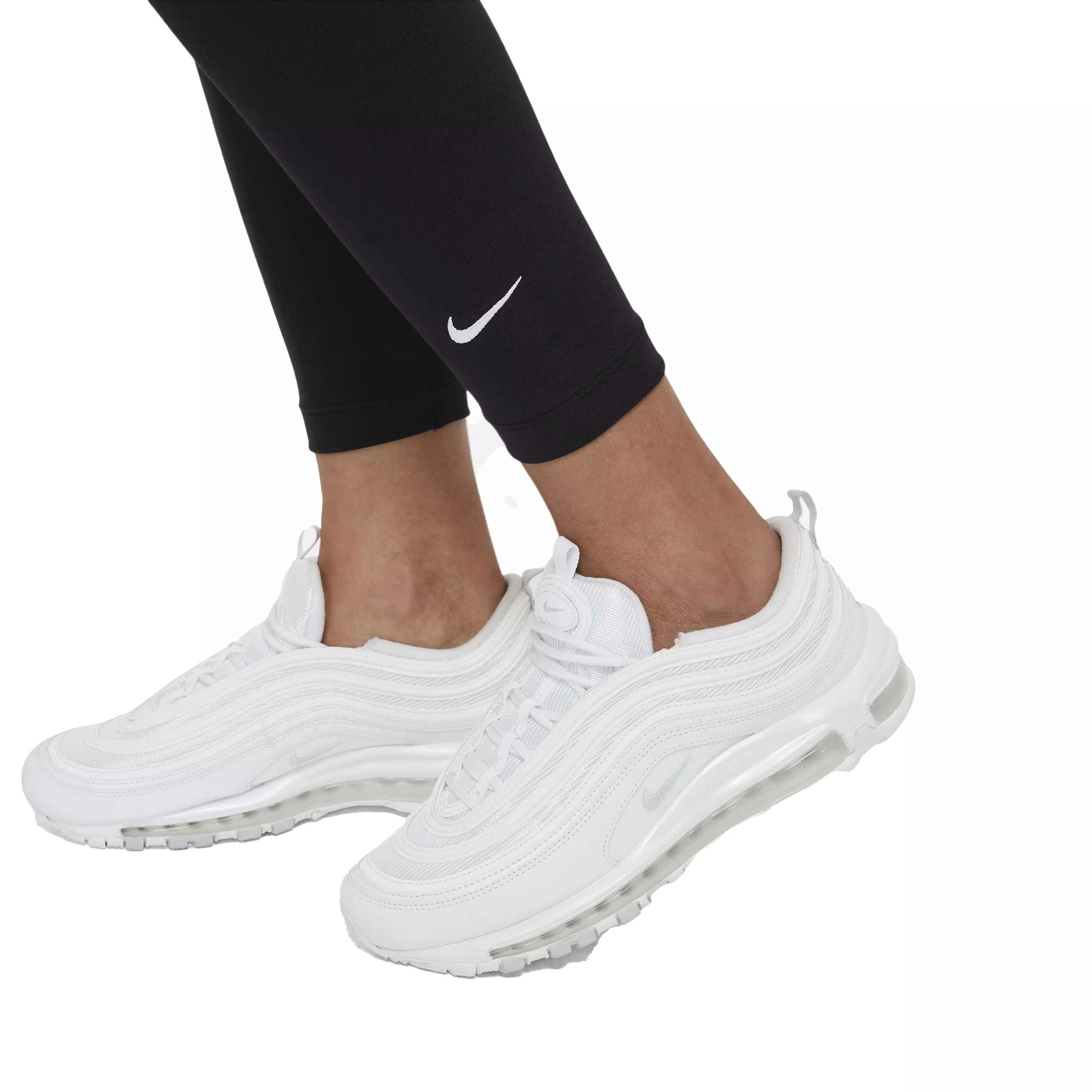 Nike Women's Sportswear Essential 7/8 Mid-Rise Leggings - Grey - BLACK