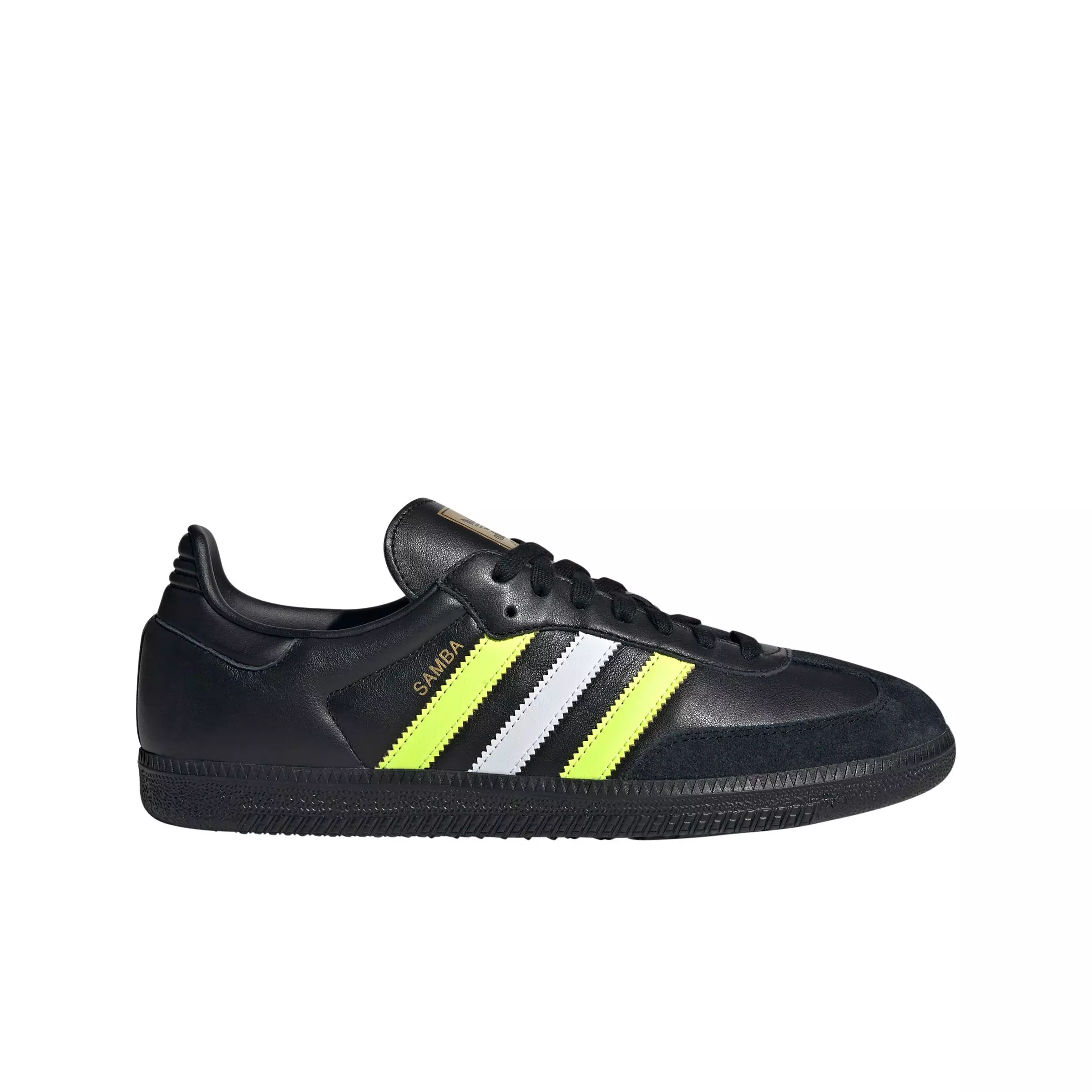 adidas Originals Samba OG "Core Black/Solar Yellow/Matte Gold" Men's Shoe - BLACK/YELLOW/GOLD