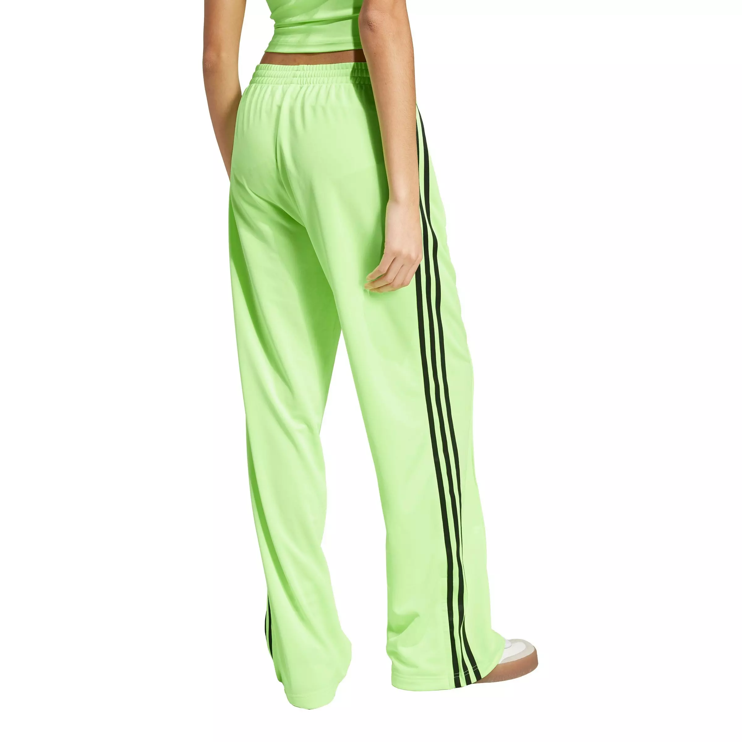 adidas Originals Women's Adicolor Classic Firebird Loose Track Tracksuit Bottoms -Green/Black - GREEN/BLACK