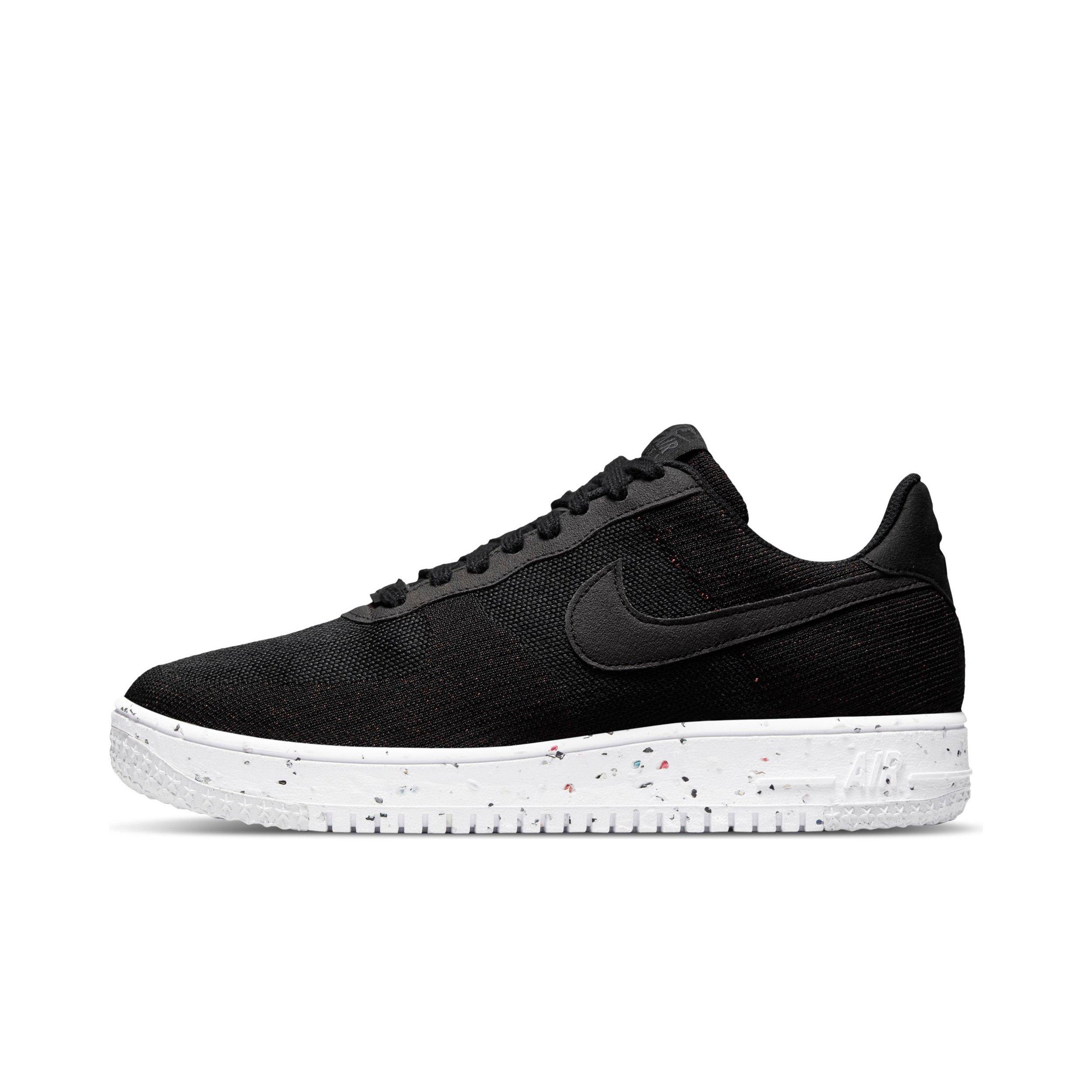 nike air force 1 low crater flyknit black white melange