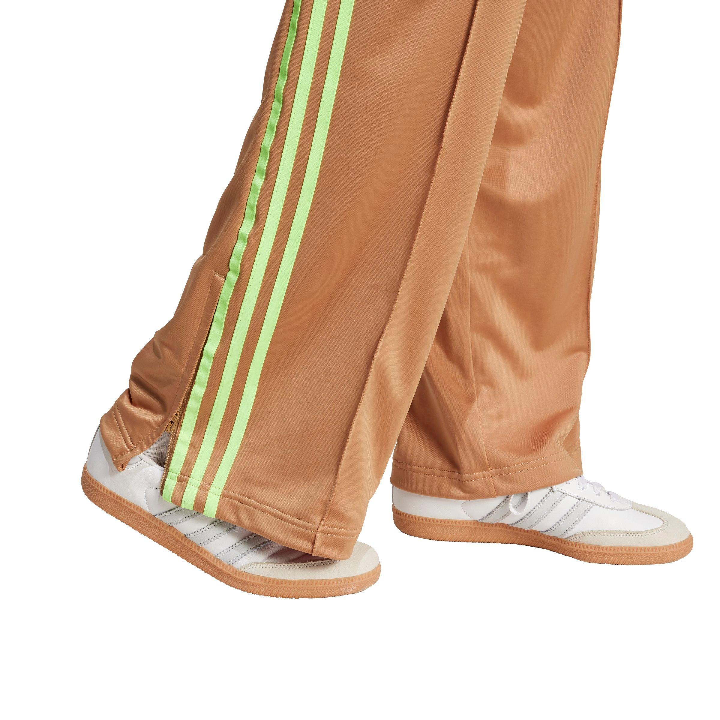 adidas Originals Women's Adicolor Classic Firebird Loose Track Tracksuit Bottoms -Brown/Green - BROWN/GREEN Thumbnail View 4