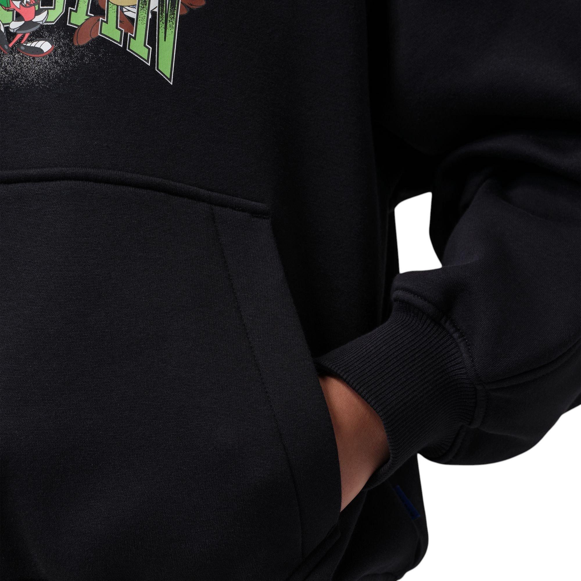 Jordan "Space Jam" Women's Fleece Pullover Hoodie - BLACK/WHITE
