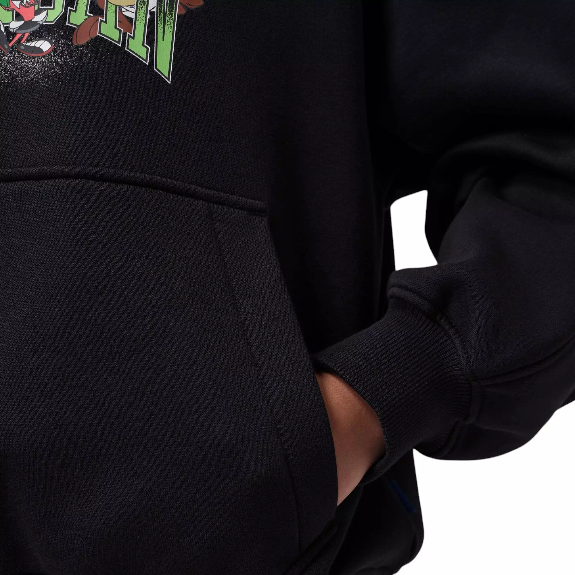 Jordan "Space Jam" Women's Fleece Pullover Hoodie - BLACK/WHITE