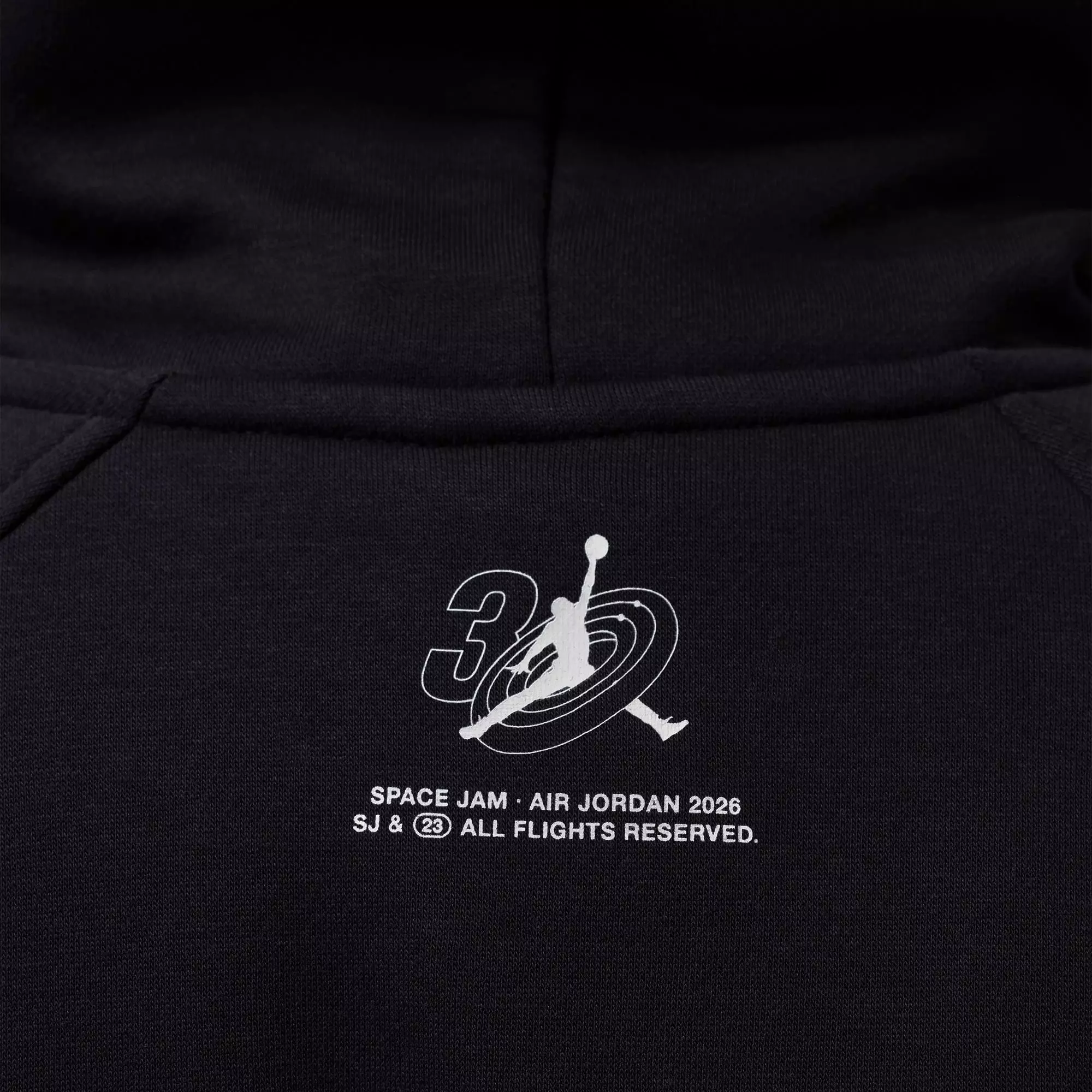 Jordan "Space Jam" Women's Fleece Pullover Hoodie - BLACK/WHITE