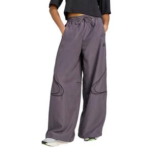 adidas Women's Teamgeist Adicolor Oversized Woven Track Pant -Grey/Black