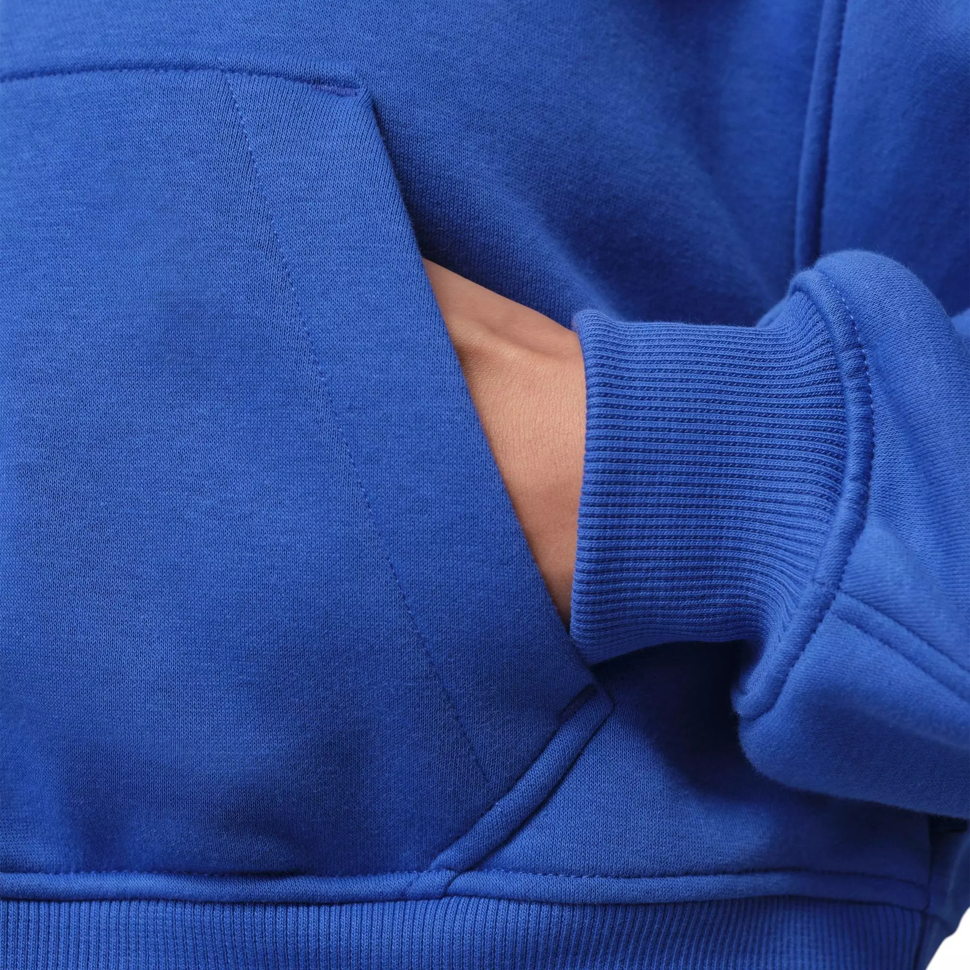 Jordan Brooklyn "Space Jam" Women's Full-Zip Cropped Fleece Jacket - ROYAL/WHITE