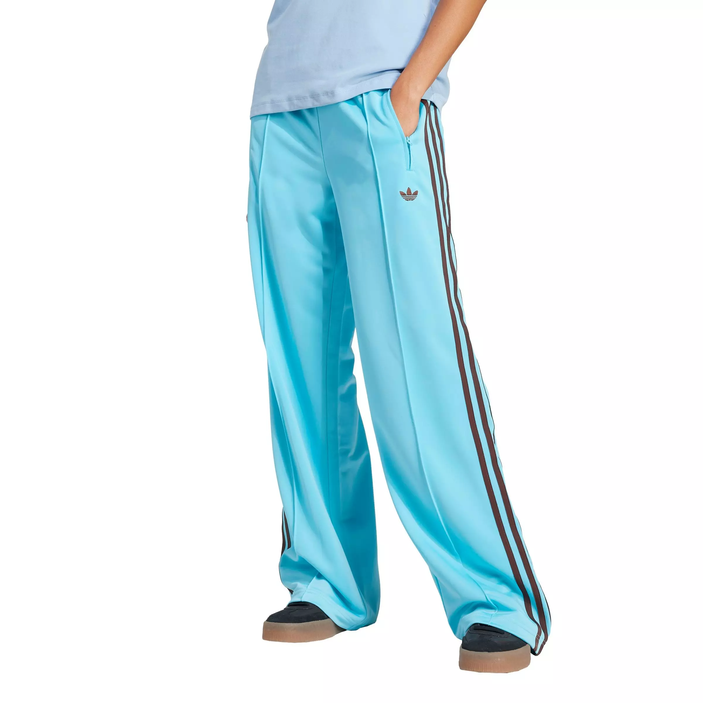 adidas Originals Women's Adicolor Classic Firebird Loose Track Tracksuit Bottoms -Blue/Orange - BLUE/ORANGE