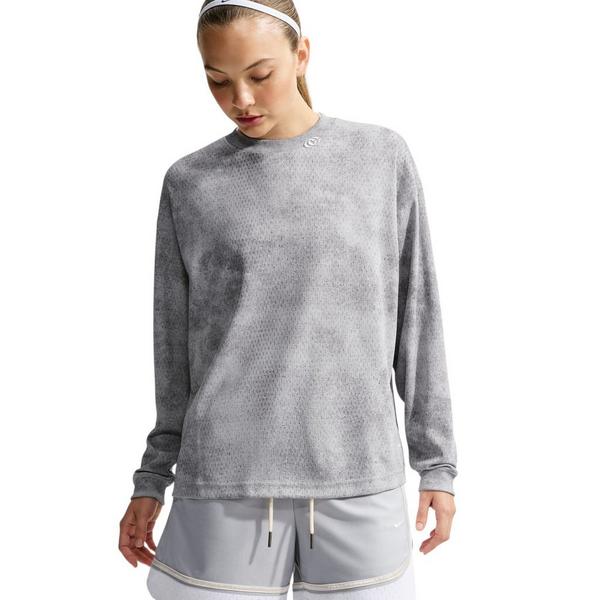 Nike Caitlin Standard Issue Dri-FIT Women's 6" Game Curve Basketball Shorts - GREY/WHITE