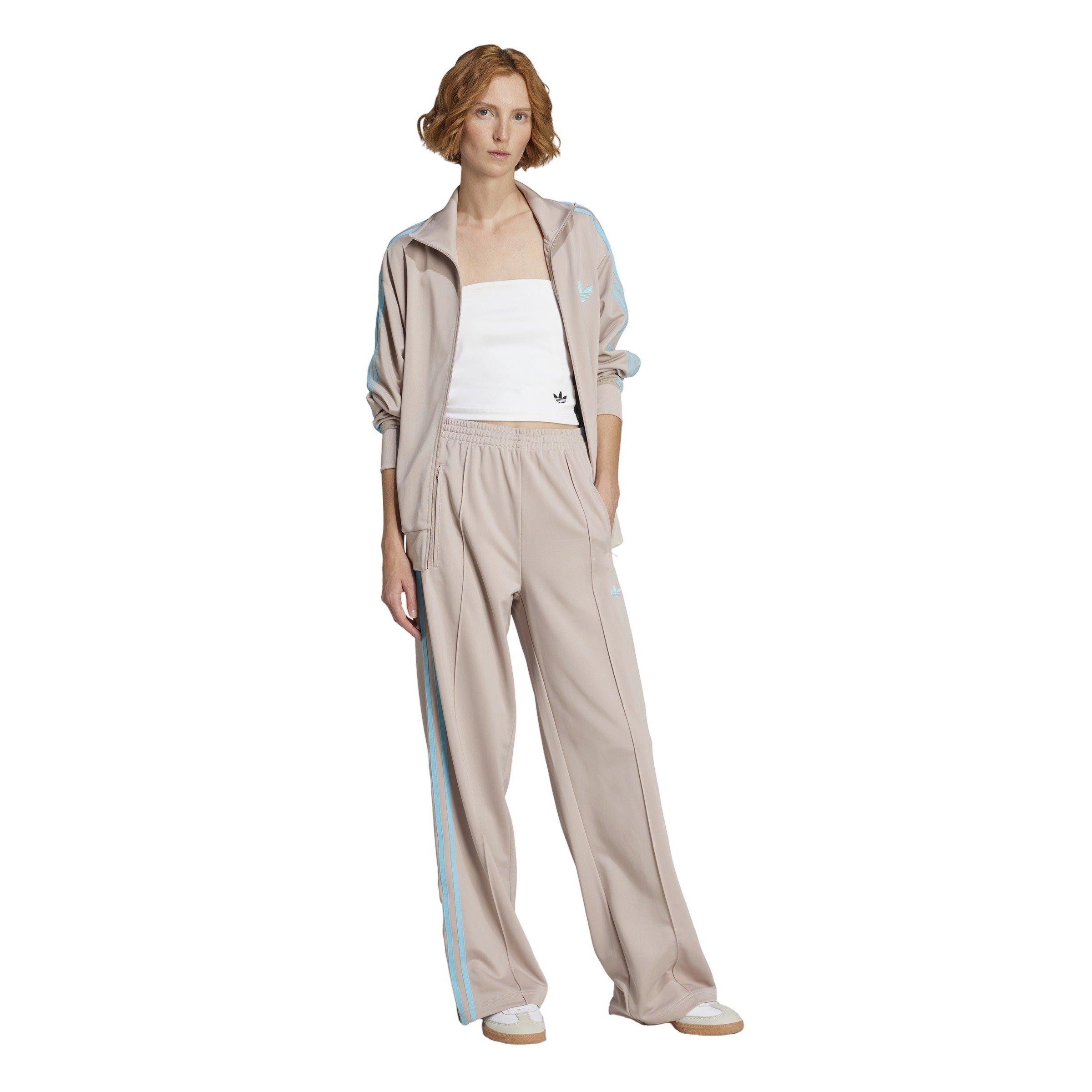 adidas Originals Women's Adicolor Classic Firebird Loose Track Tracksuit Bottoms -Beige - BEIGE Thumbnail View 5