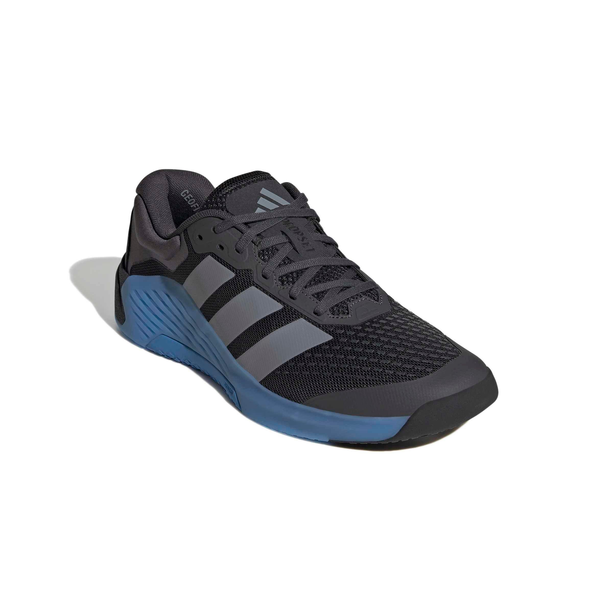 adidas Dropset 4 "Carbon/Grey/Ray Blue" Men's Training Shoe - CARBON/GREY/BLUE Thumbnail View 3
