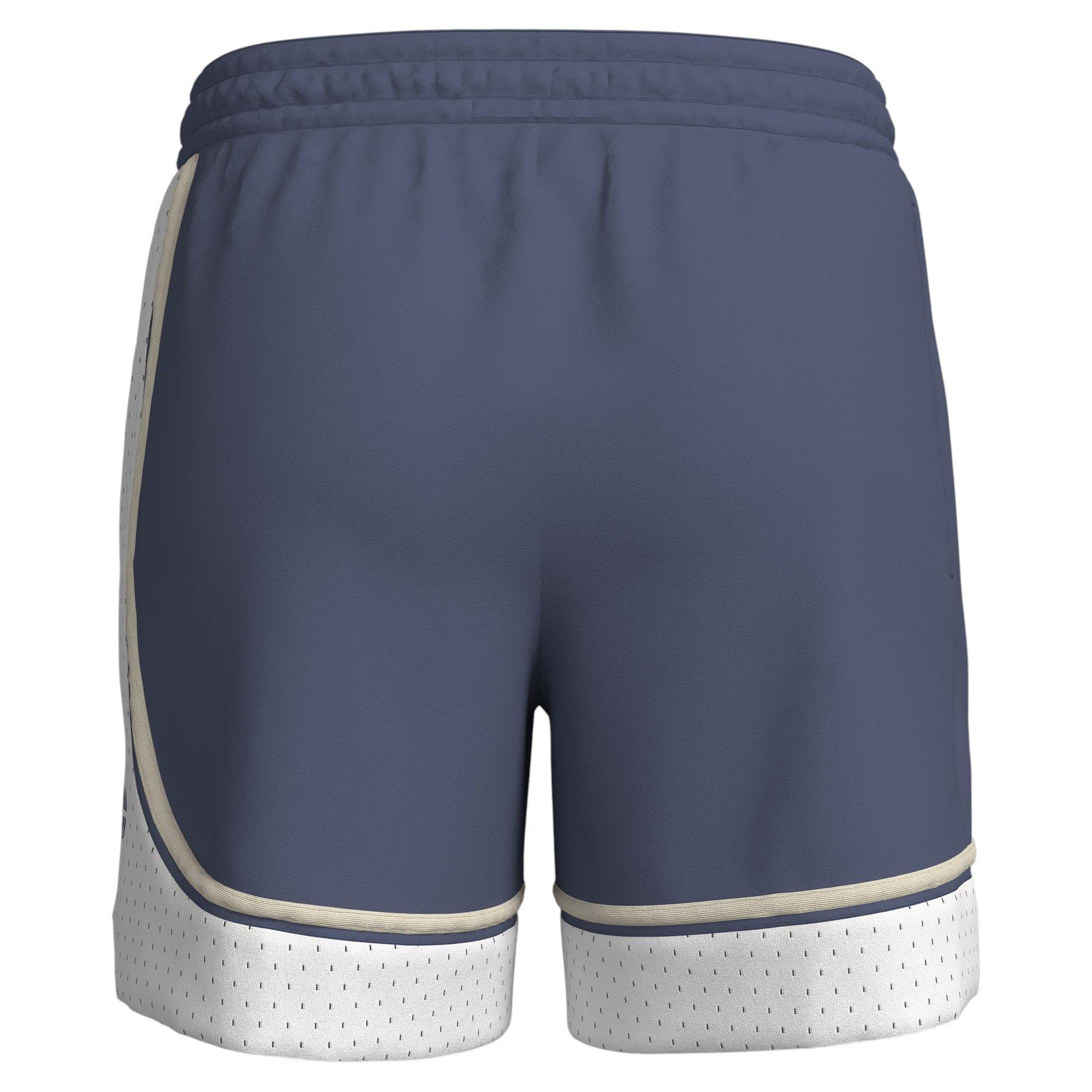 Nike Caitlin Standard Issue Dri-FIT "Blue/White" Women's 6" Game Curve Basketball Shorts - BLUE/WHITE