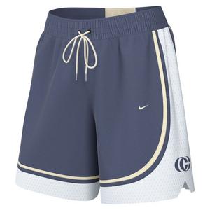 Nike Caitlin Standard Issue Dri-FIT "Blue/White" Women's 6" Game Curve Basketball Shorts - BLUE/WHITE