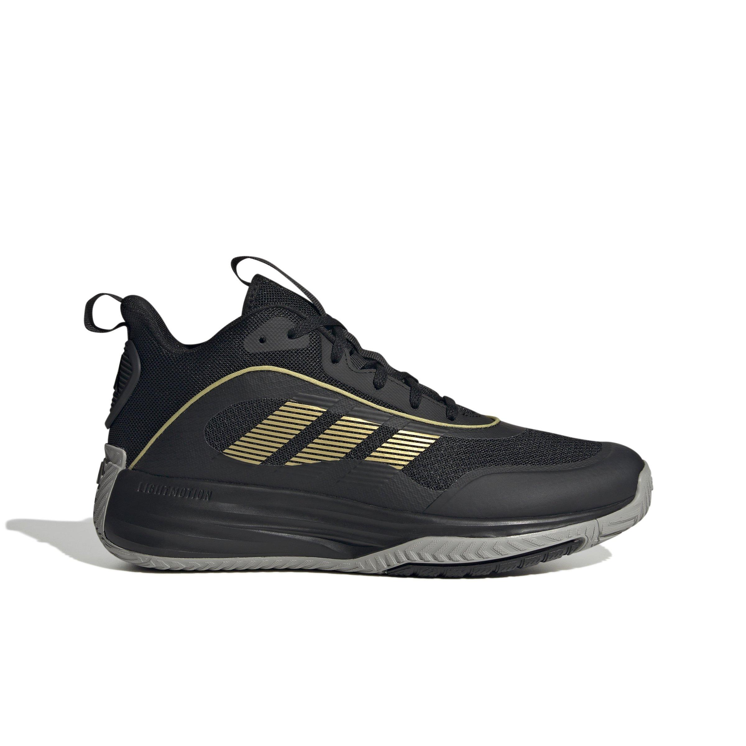 adidas Own the Game 3 "Core Black/Gold Metallic/Mgh Solid Grey" Men's Basketball Shoe - BLACK/GOLD/GREY Thumbnail View 1