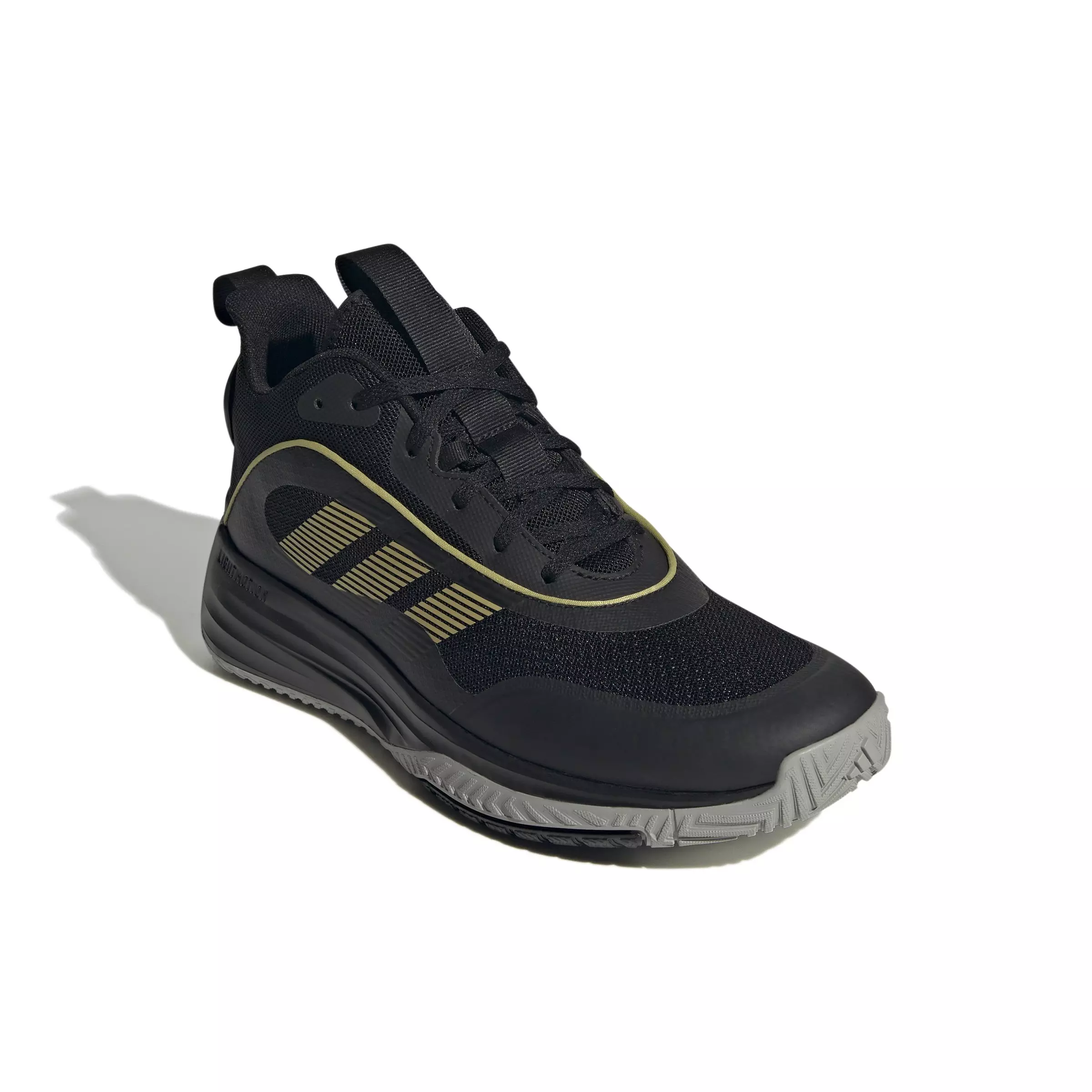 adidas Own the Game 3 "Core Black/Gold Metallic/Mgh Solid Grey" Men's Basketball Shoe - BLACK/GOLD/GREY