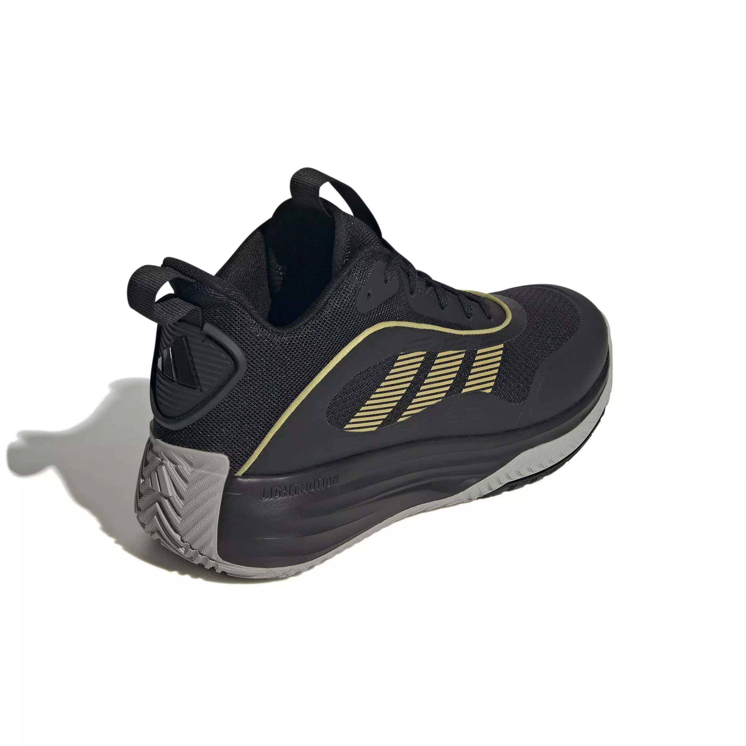adidas Own the Game 3 "Core Black/Gold Metallic/Mgh Solid Grey" Men's Basketball Shoe - BLACK/GOLD/GREY