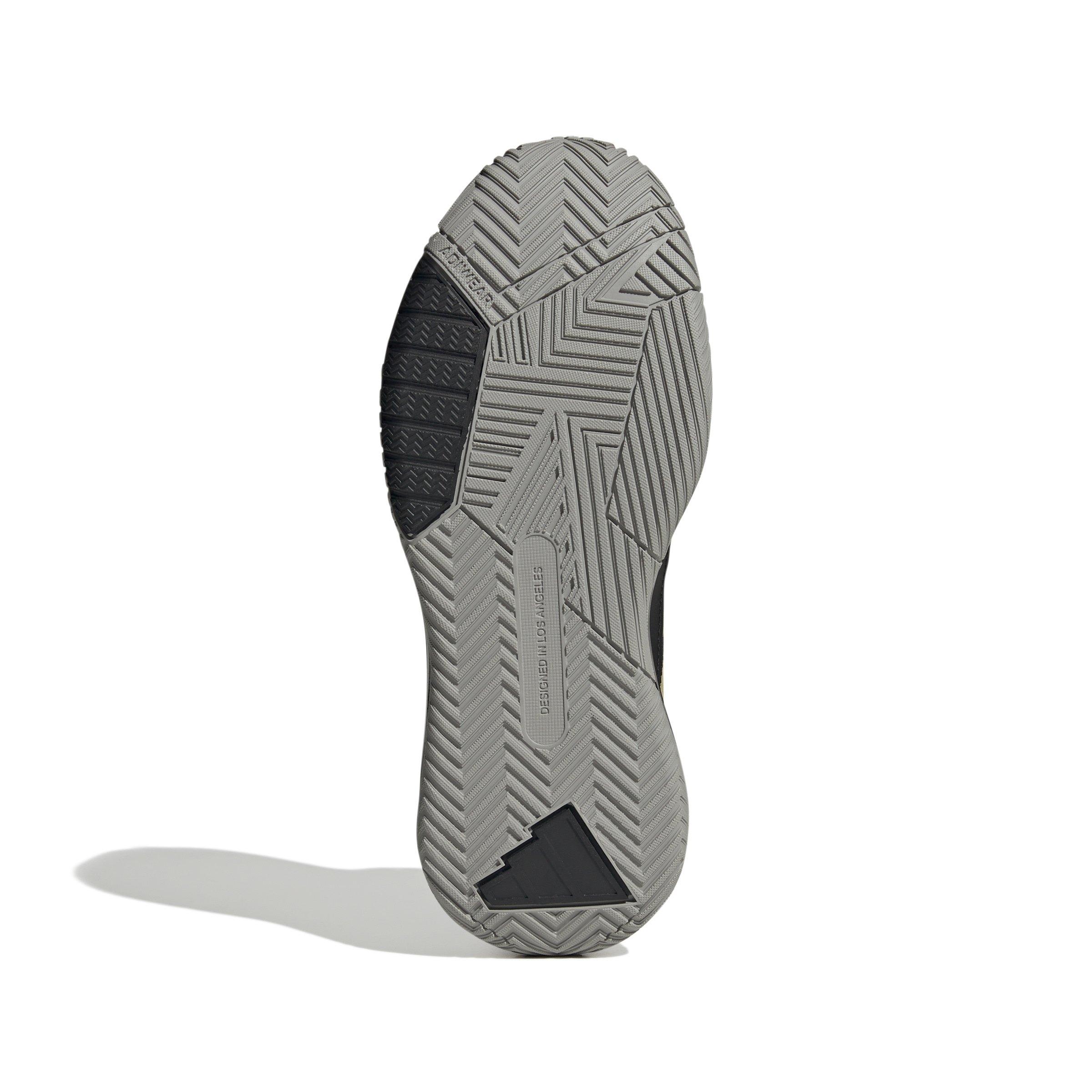 adidas Own the Game 3 "Core Black/Gold Metallic/Mgh Solid Grey" Men's Basketball Shoe - BLACK/GOLD/GREY Thumbnail View 6