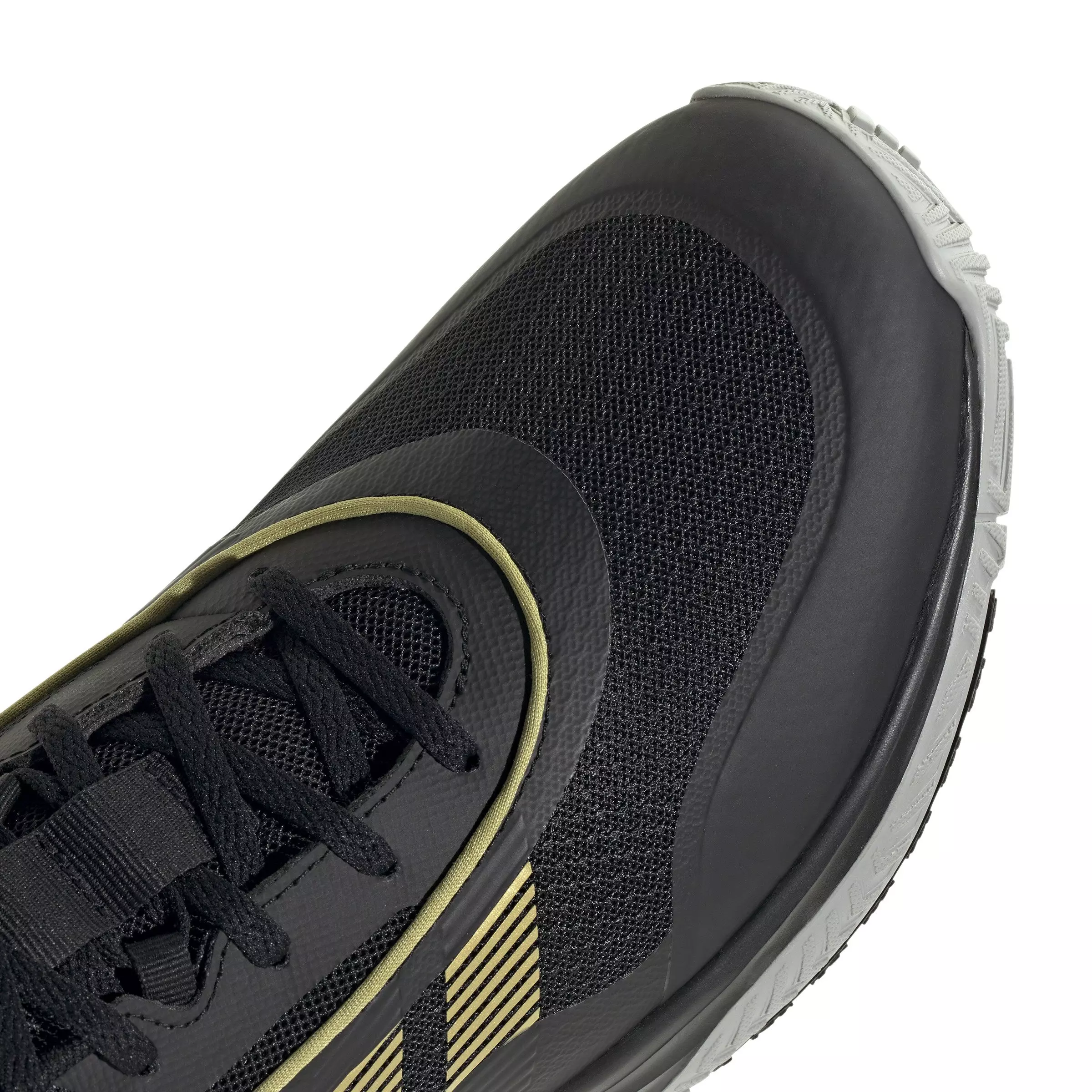 adidas Own the Game 3 "Core Black/Gold Metallic/Mgh Solid Grey" Men's Basketball Shoe - BLACK/GOLD/GREY