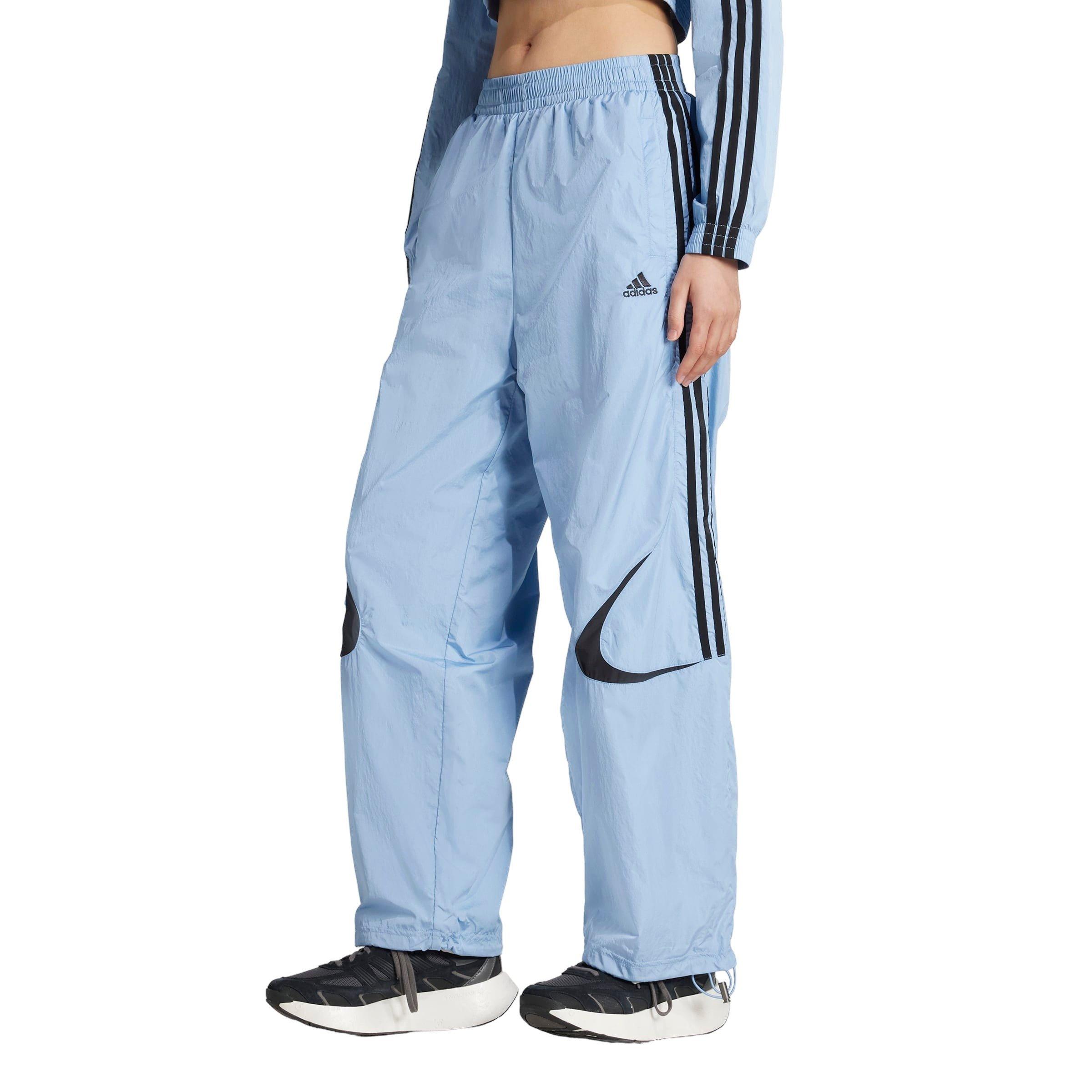adidas Women's Teamgeist Adicolor Oversized Track Tracksuit Bottoms -Blue - BLUE Thumbnail View 1