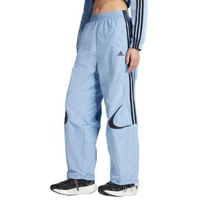 adidas Women's Teamgeist Adicolor Oversized Track Tracksuit Bottoms -Blue