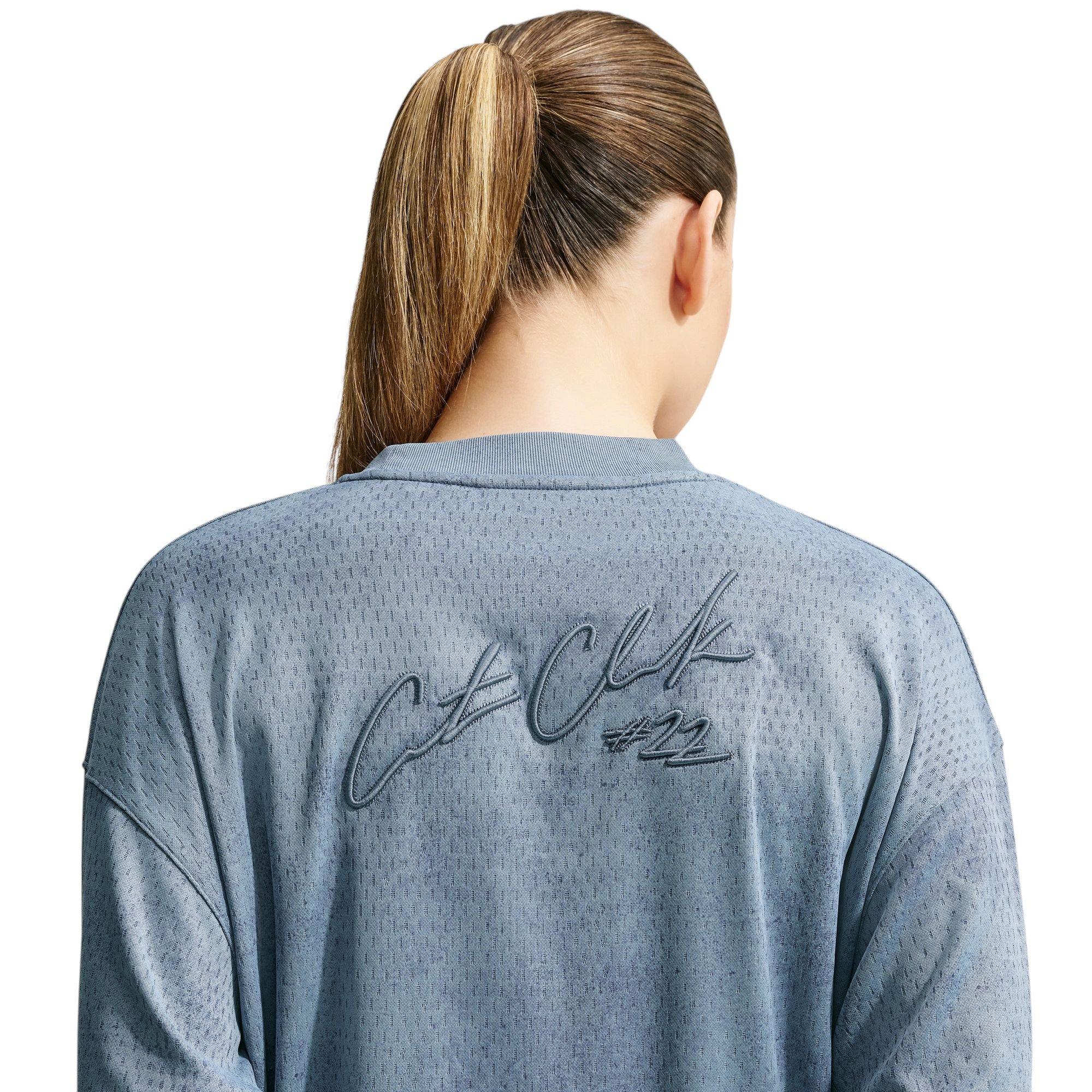Nike Caitlin Standard Issue Aero-FIT "Blue" Women's Long-Sleeve Basketball Top - BLUE