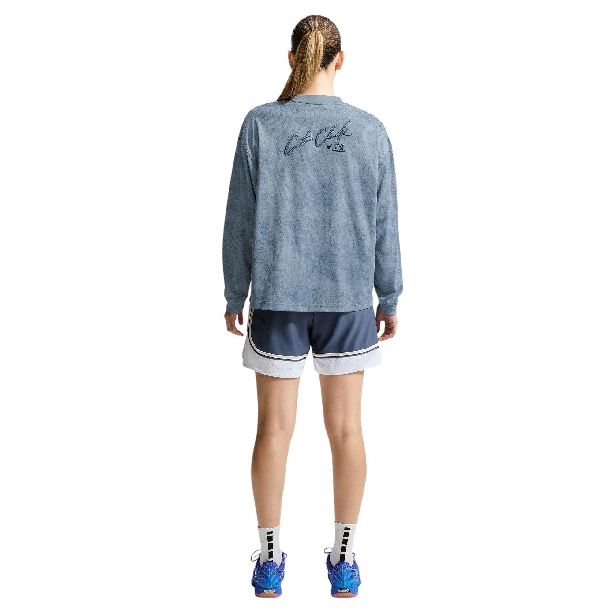 Nike Caitlin Standard Issue Aero-FIT "Blue" Women's Long-Sleeve Basketball Top - BLUE